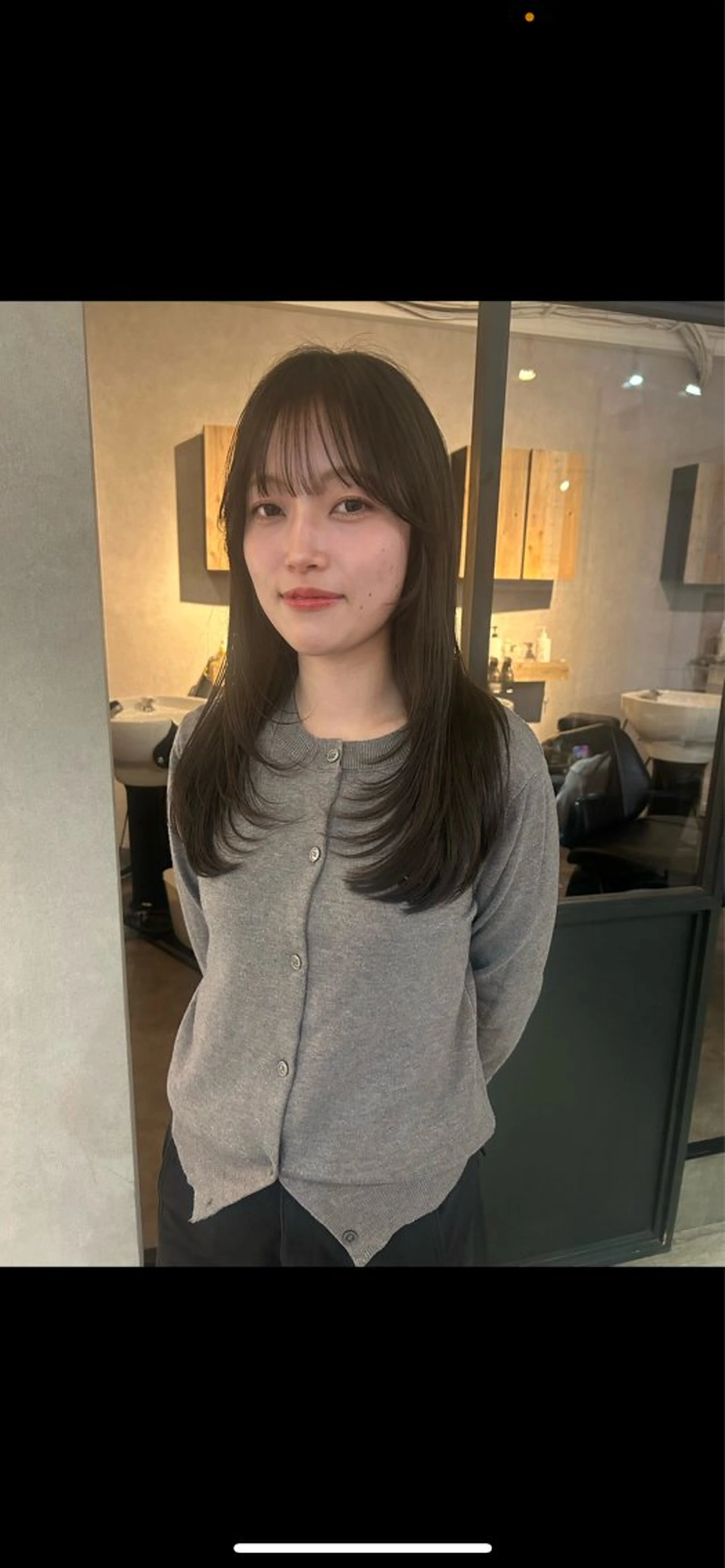 ロング レイヤーカット カット ヘアカラー FERIA梅田 hana💫レイヤーのヘアスタイル