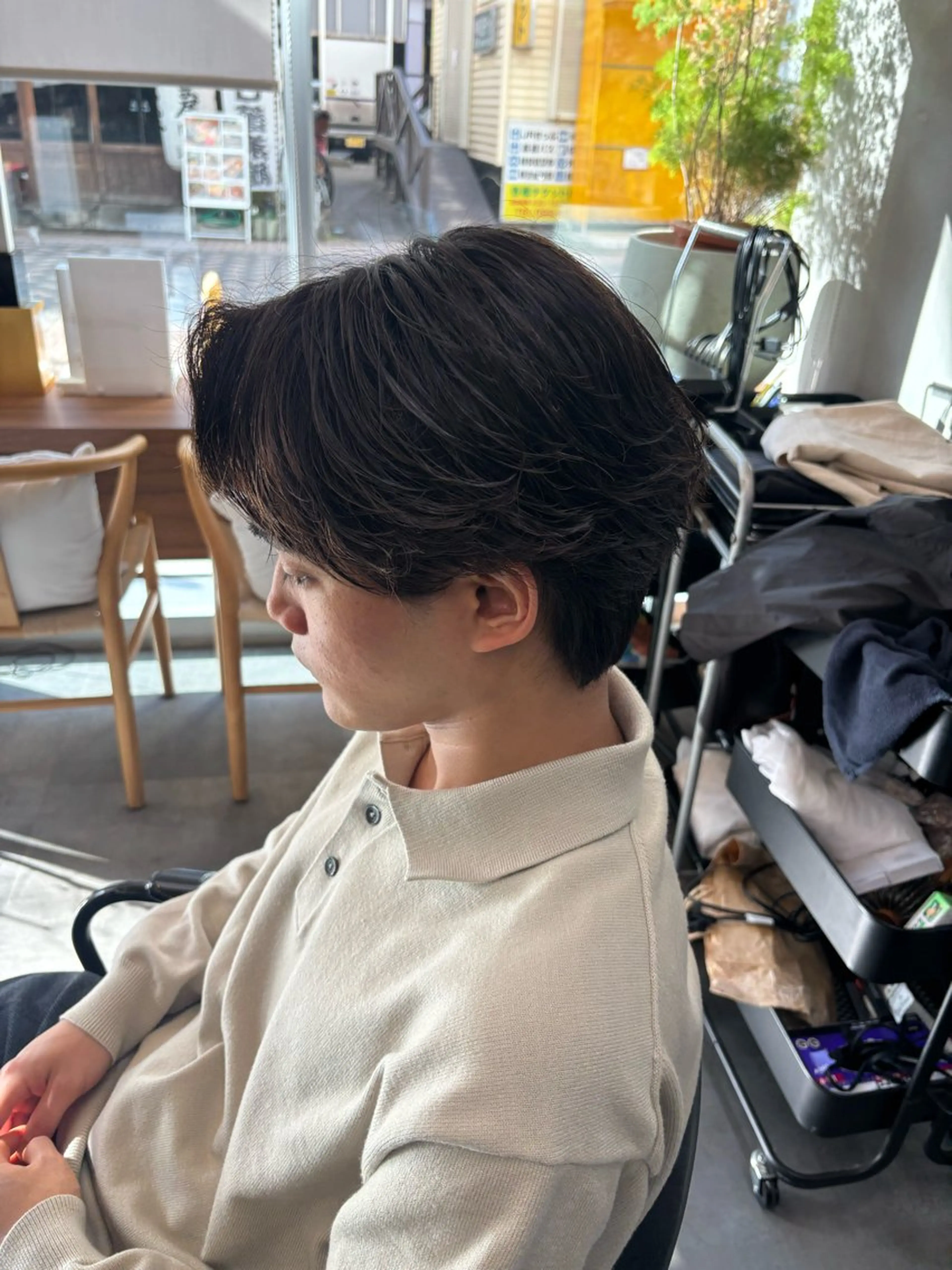 ショート メンズ カット パーマ 鹿児島 TSUBASAのヘアスタイル