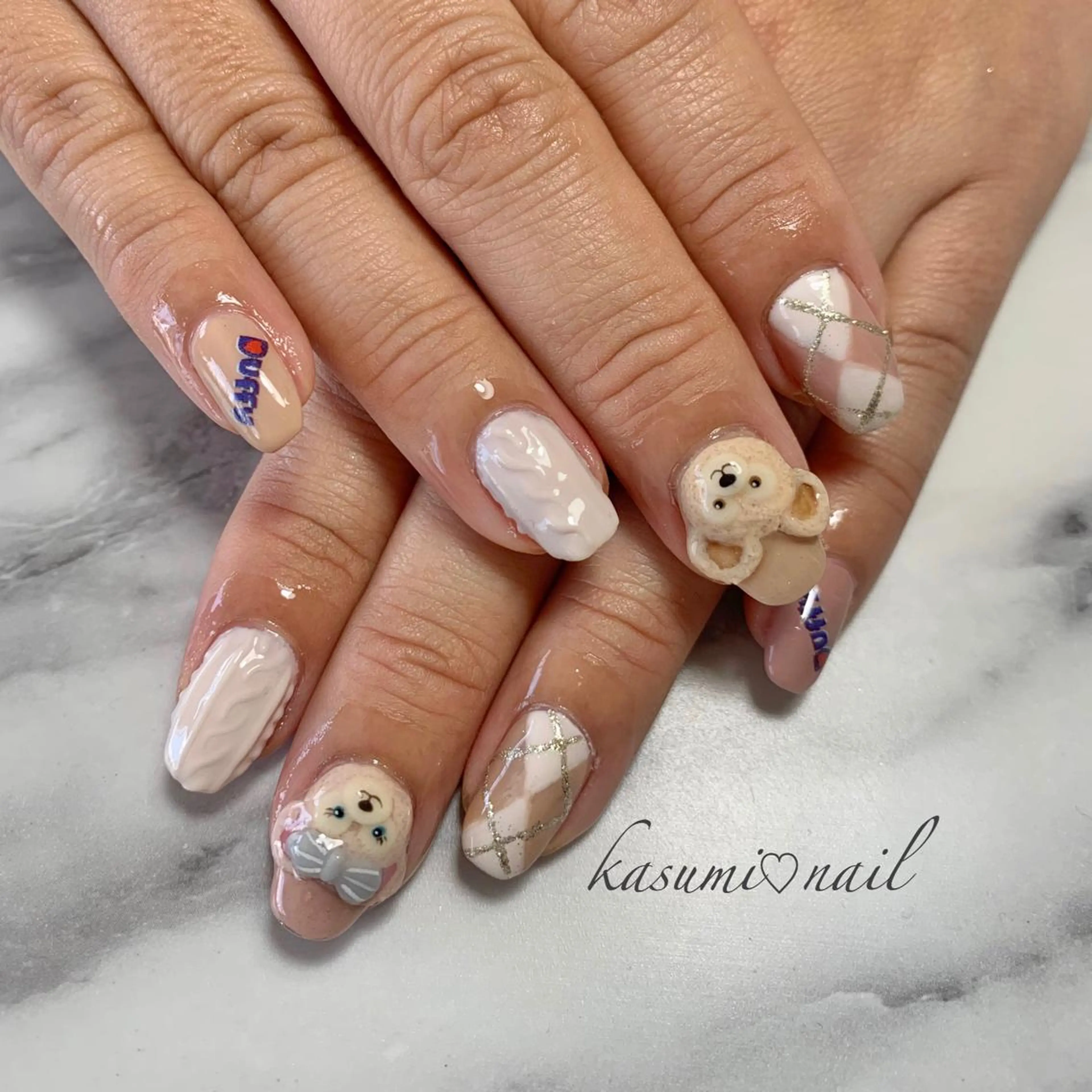 ネイル アートネイル フットネイル 大理石ネイル(マーブル) ミラーネイル ニュアンスネイル KASUMI♡ Nailのネイルデザイン