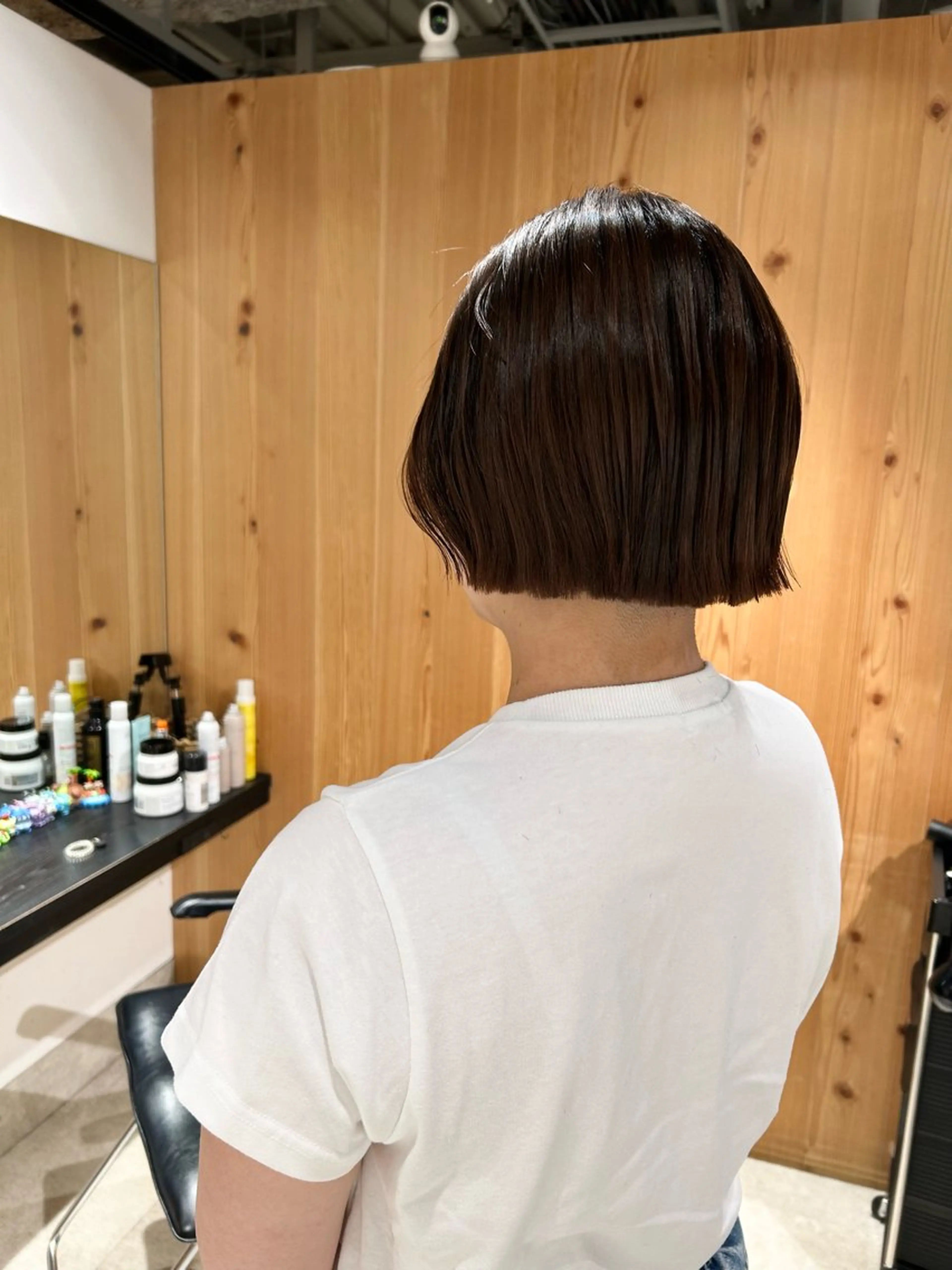 ショート カラー ショートボブ ブラウンカラー ボブ ショートヘア カット ヘアカラー トリートメント ヘッドスパ スキバサミを使わない カット🌼唯🌼のヘアスタイル