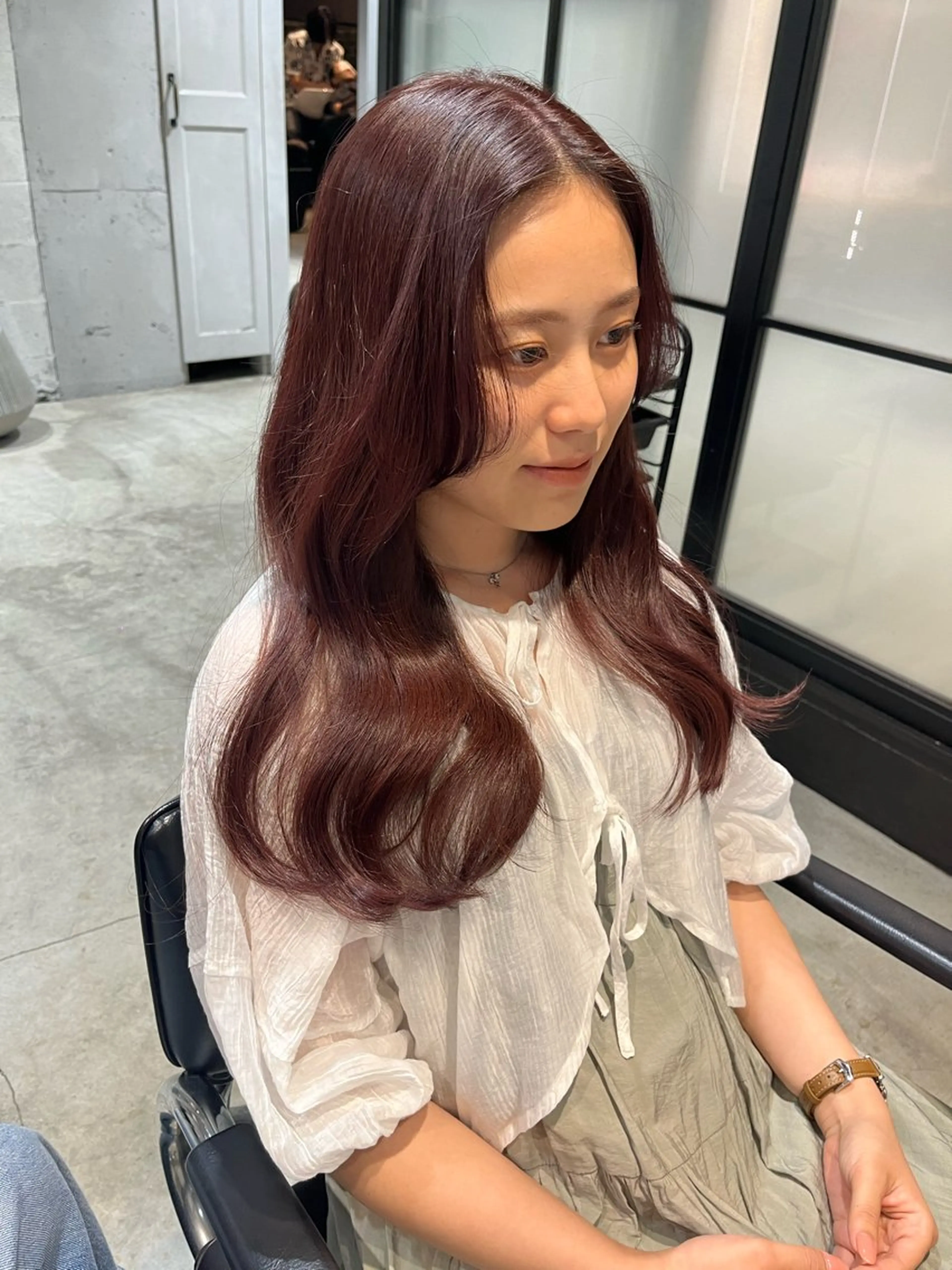 ロング カラー ヘアカラー トリートメント Juna✂️ レイヤー / ボブのヘアスタイル