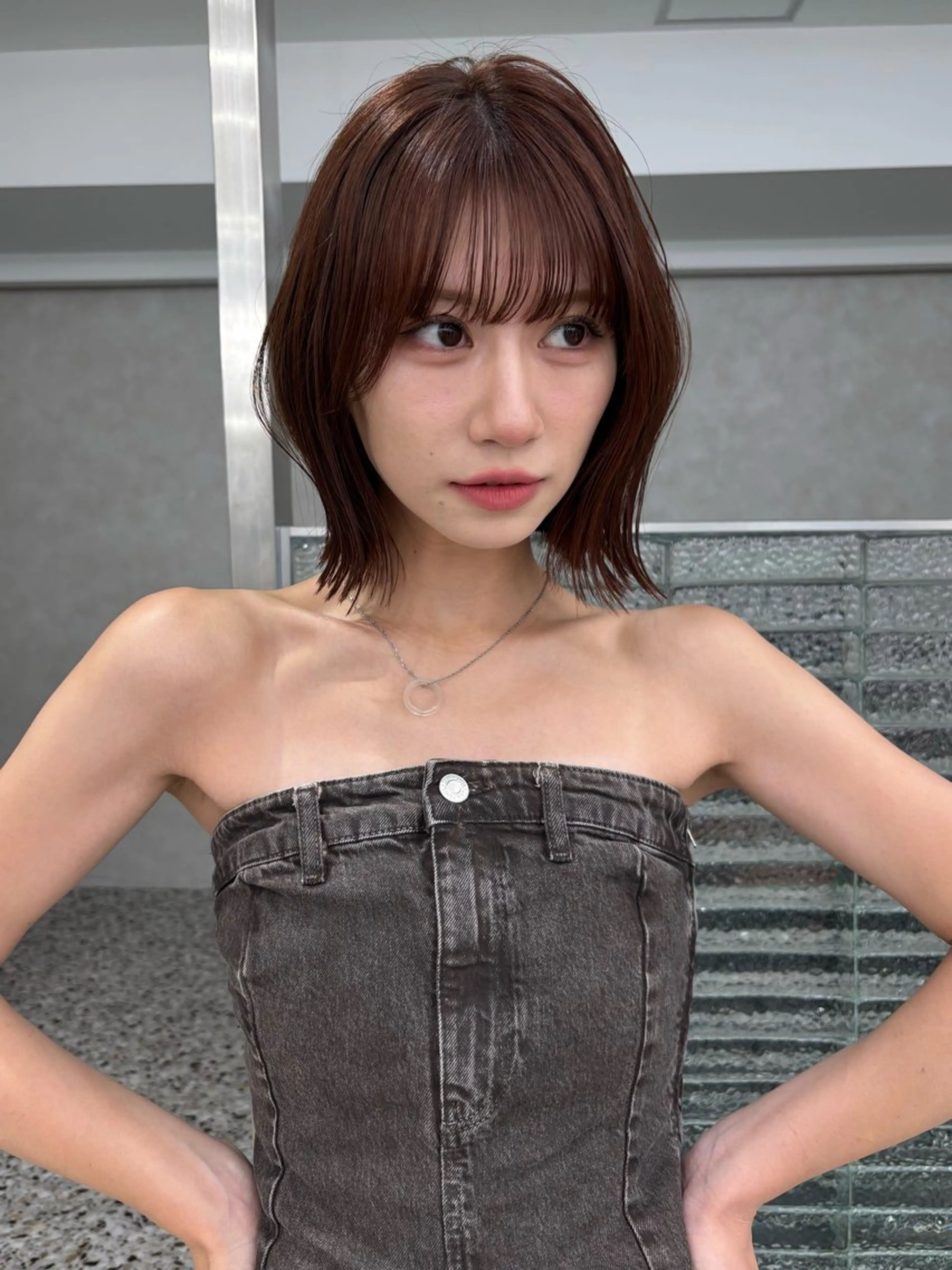 ミディアム ユズキ/銀座似合わせ カット♡透明感カラーのヘアスタイル