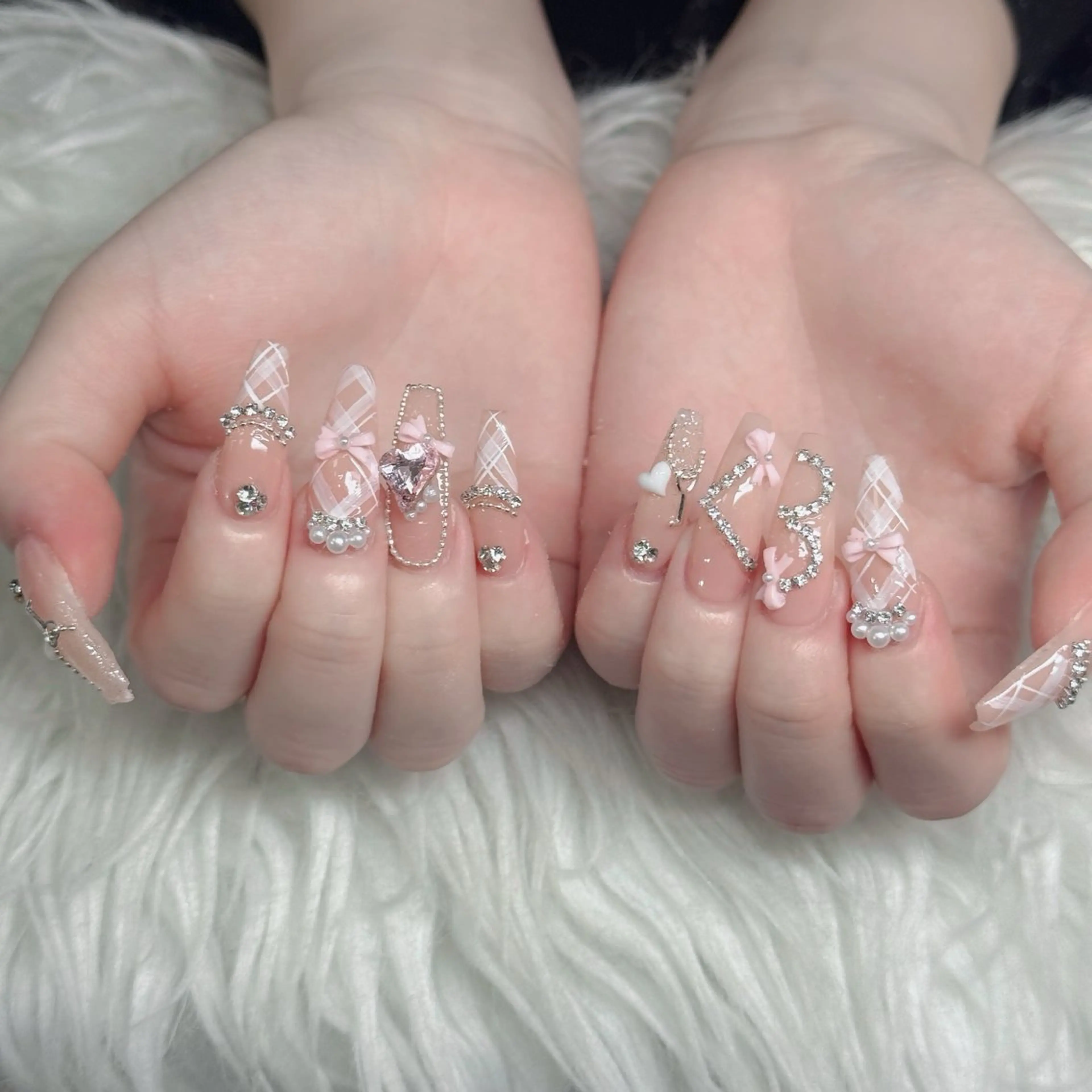 ネイル フットネイル フレンチネイル グラデーション 韓国ネイル ロングネイル ハンドネイル Hani Nail Salonのネイルデザイン