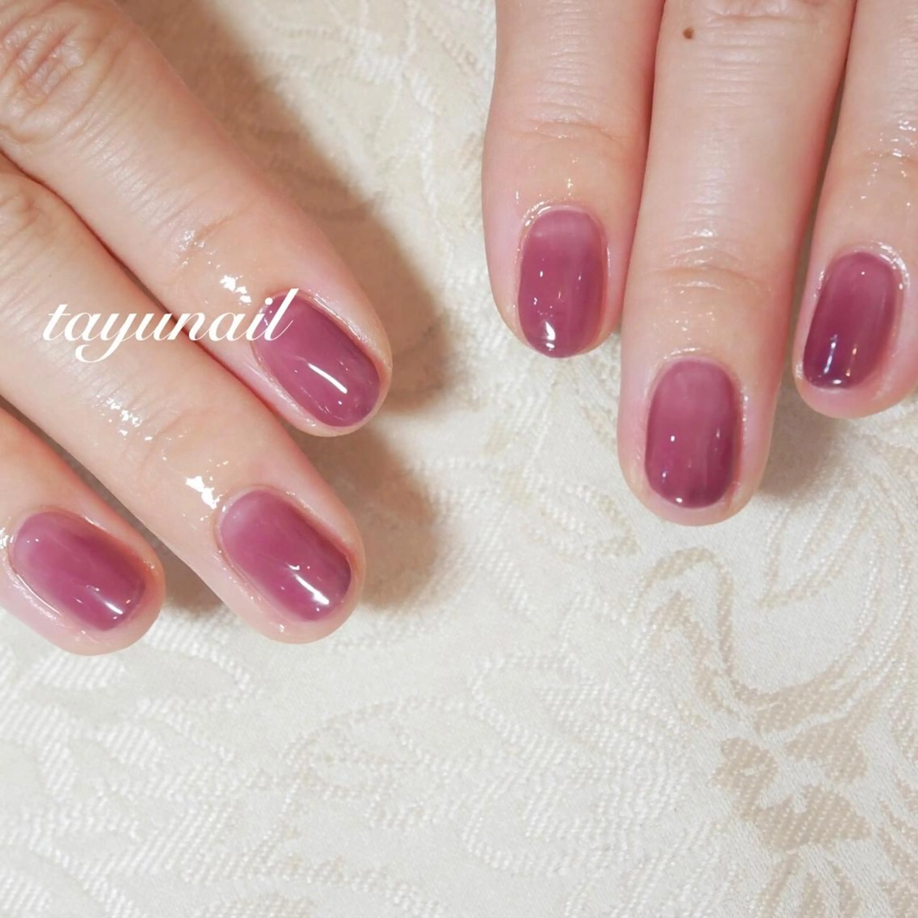 ネイル ジェルネイル ワンカラーネイル パラジェル ネイルサロン 【たゆnail】のネイルデザイン