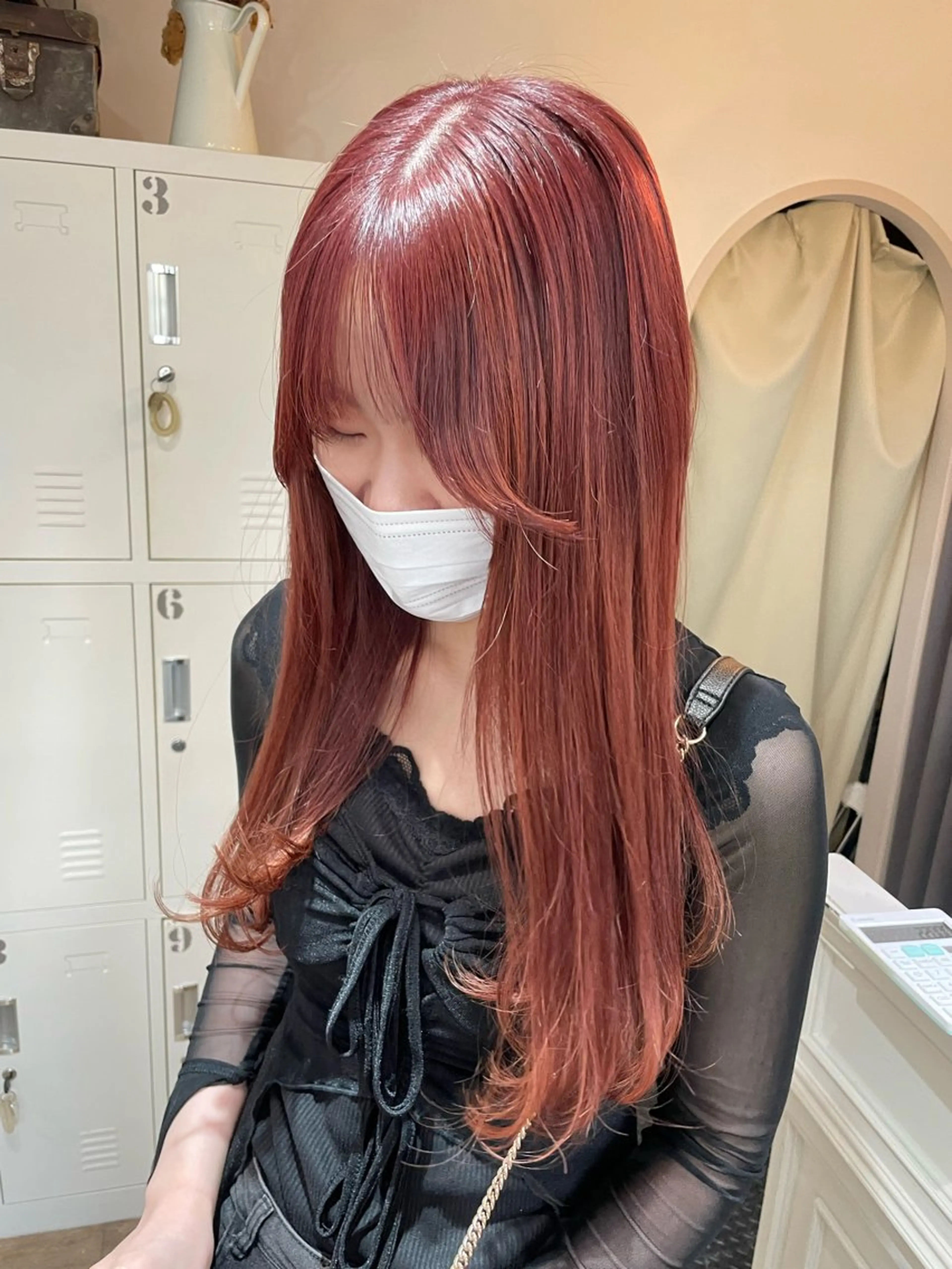 ロング カラー ヘアアレンジ ブリーチ ヘアカラー トリートメント 酸性縮毛矯正 梅田茶屋町 Juriのヘアスタイル