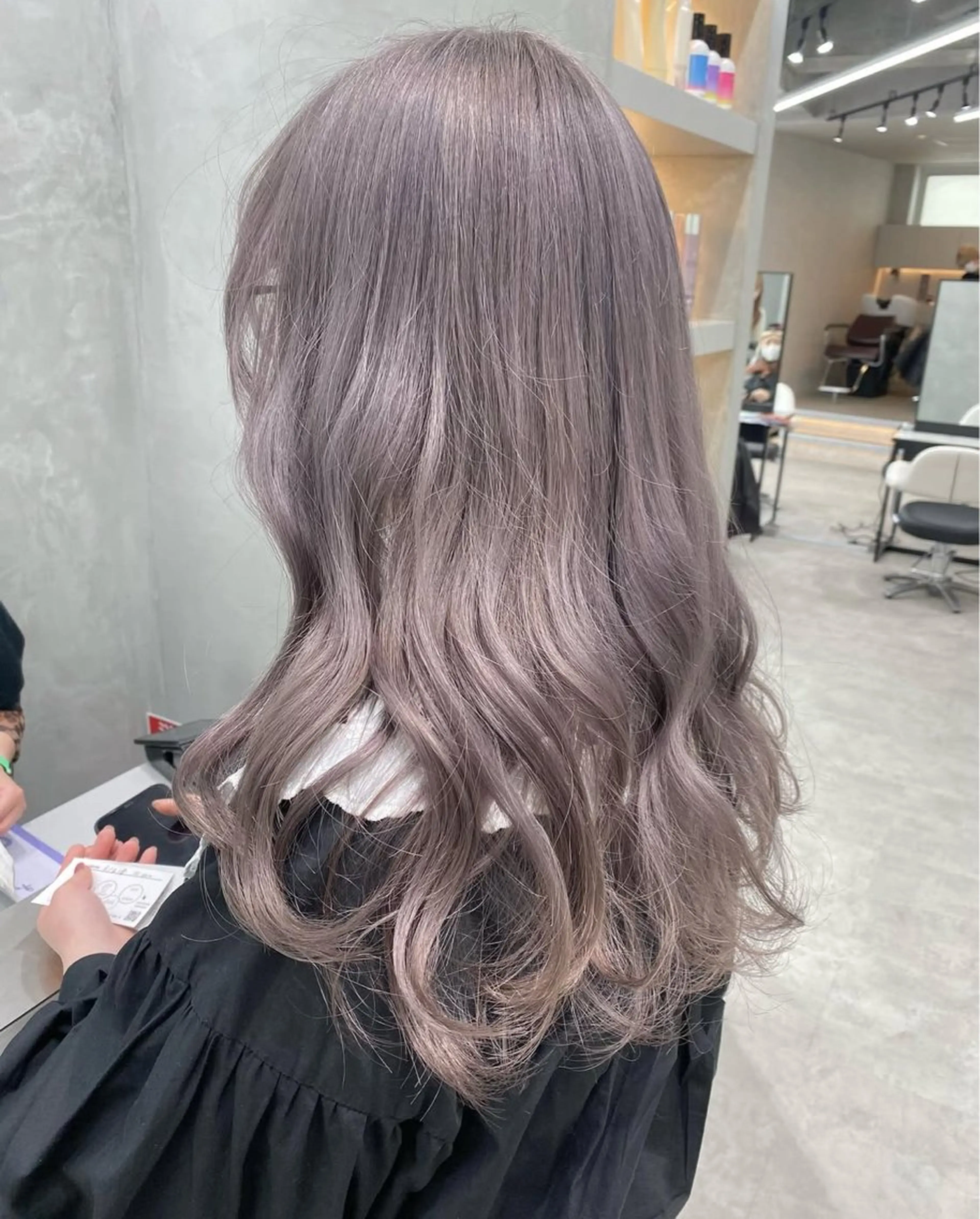 ロング カラー ラベンダーカラー ラベンダーグレー ブレンバイドット所属・ニュアンスカラー/ 🫧レミ(坊主)のヘアスタイル