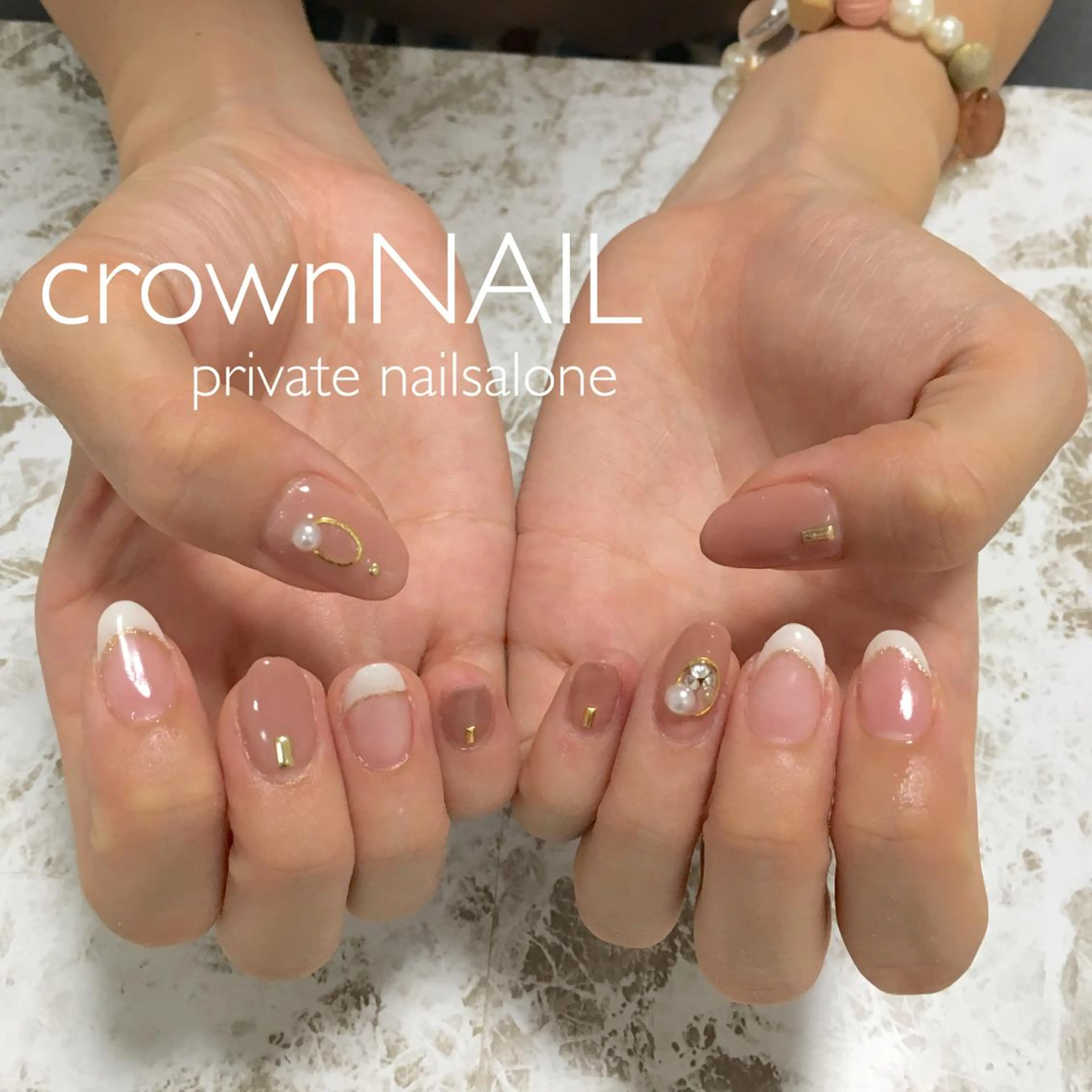 ネイル フレンチネイル シンプルネイル ensowa✱laf NAILのネイルデザイン