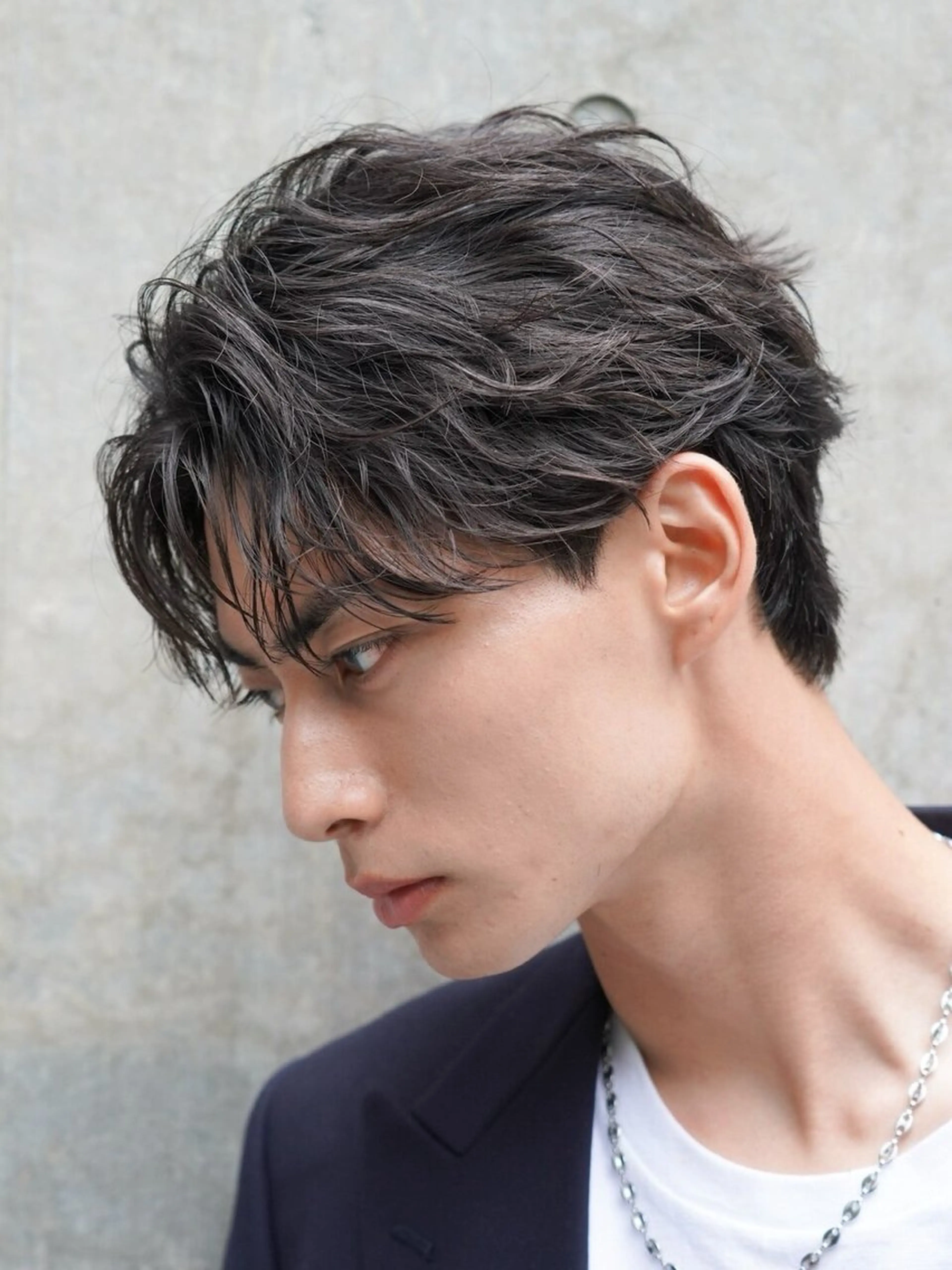 ショート パーマ メンズ カット パーマ SENTA✨メンズ パーマ✨fifth栄のヘアスタイル