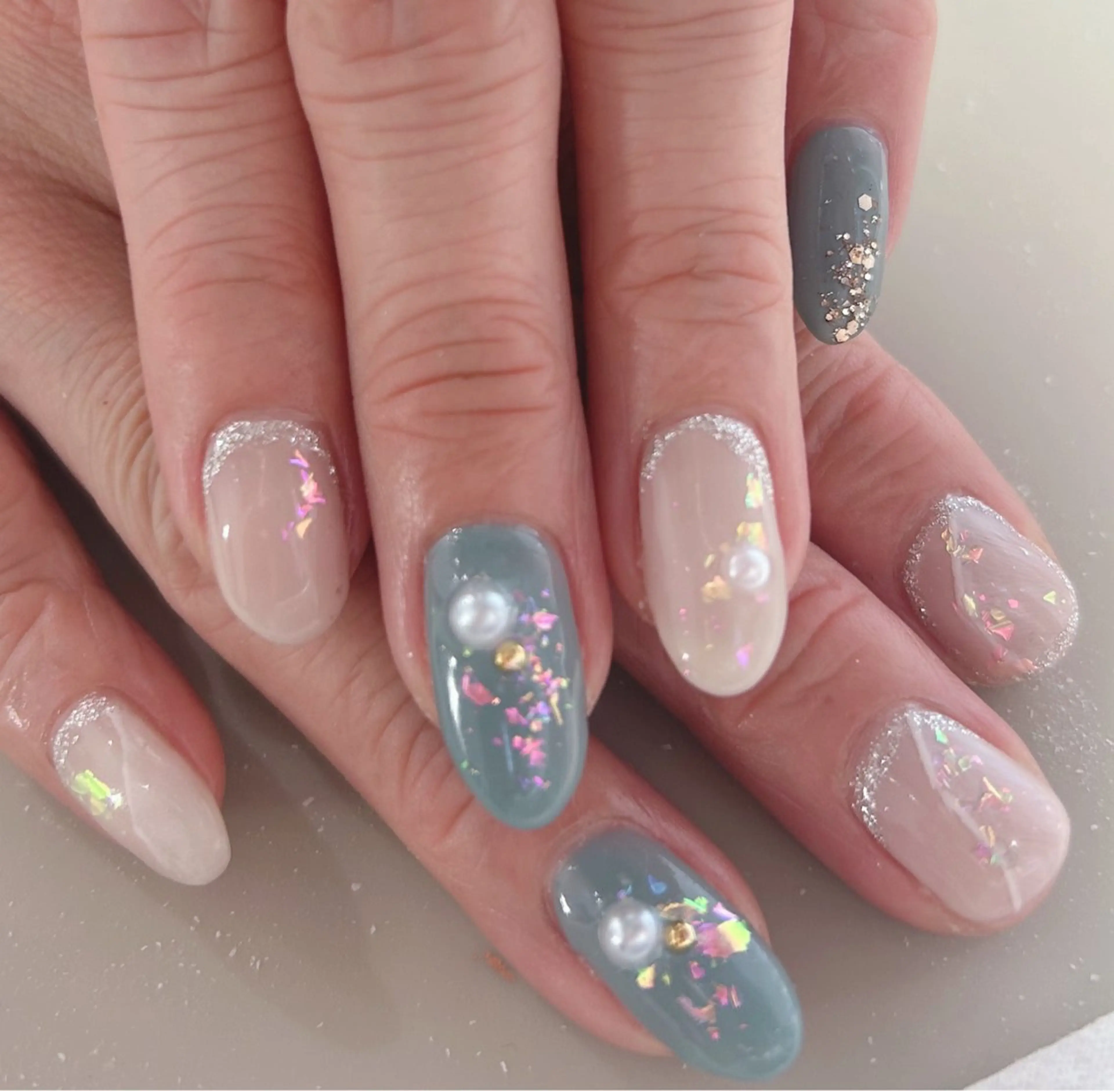 ネイル ニュアンスネイル Rairia nail所属・Rairianail 室橋舞のネイルデザイン