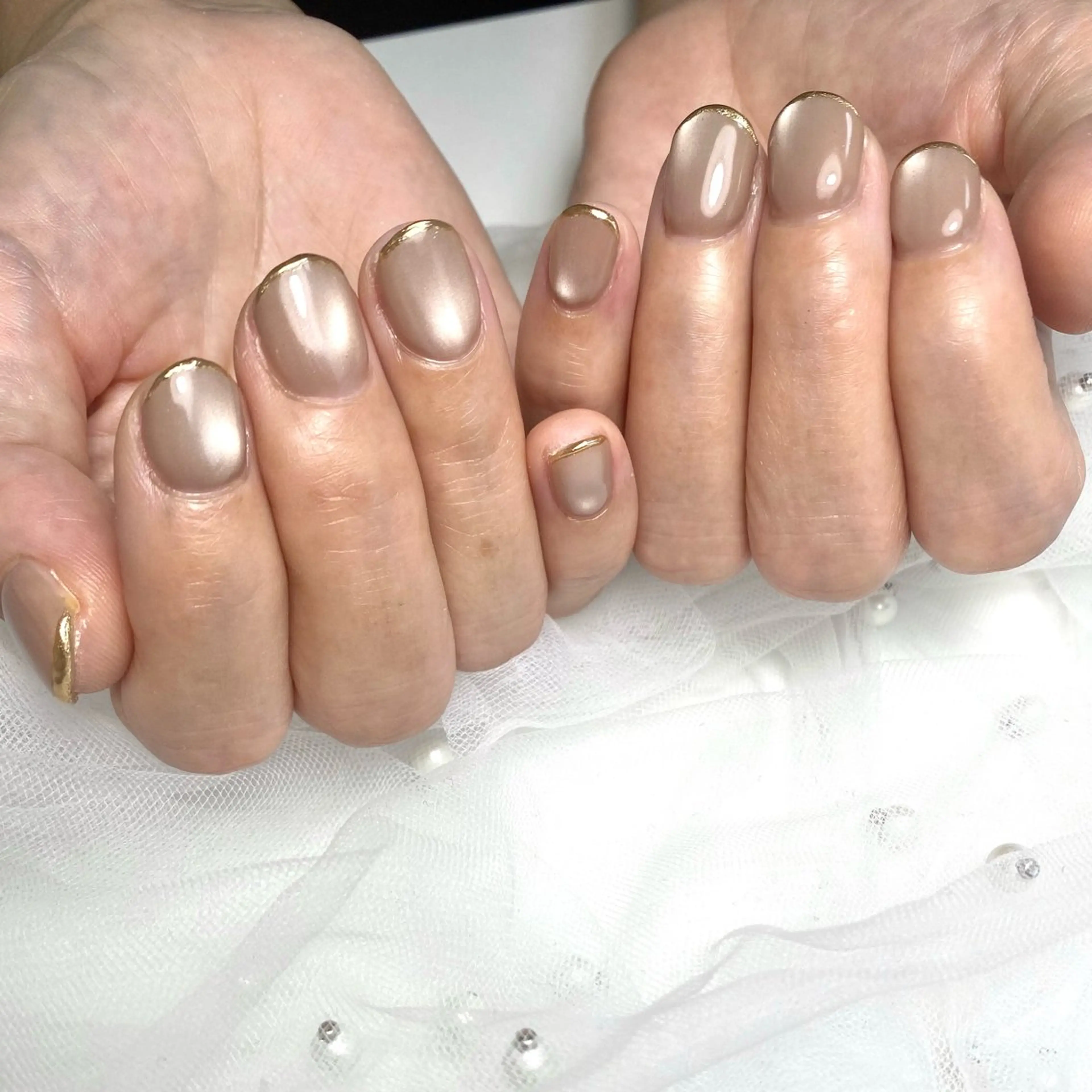 ネイル マグネットネイル ミラーネイル andK nail salonのネイルデザイン