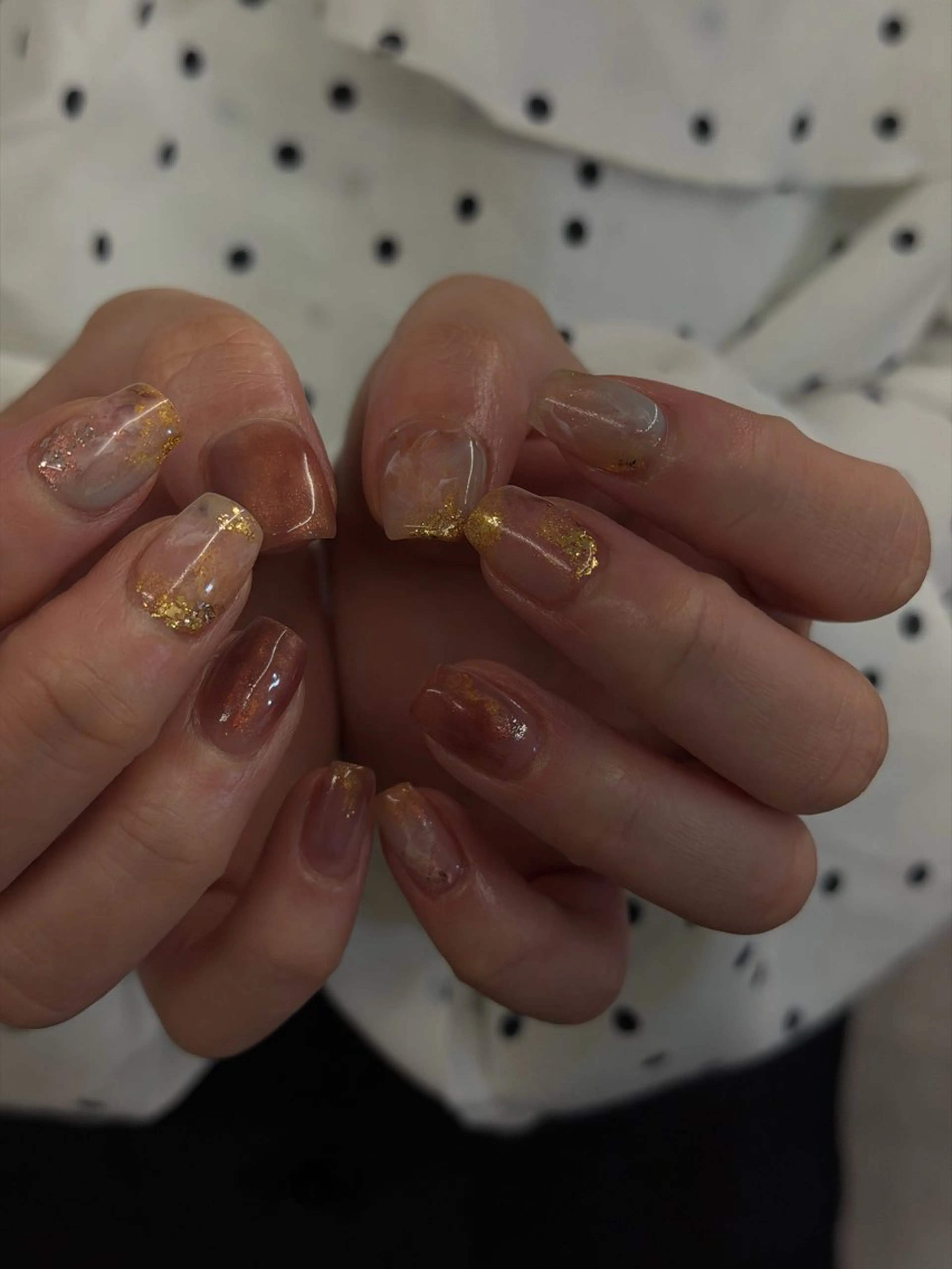 ネイル オーロラネイル ジェルネイル マグネットネイル ニュアンスネイル パラジェル ハンドネイル ハンドケア Bana_ Nailのネイルデザイン