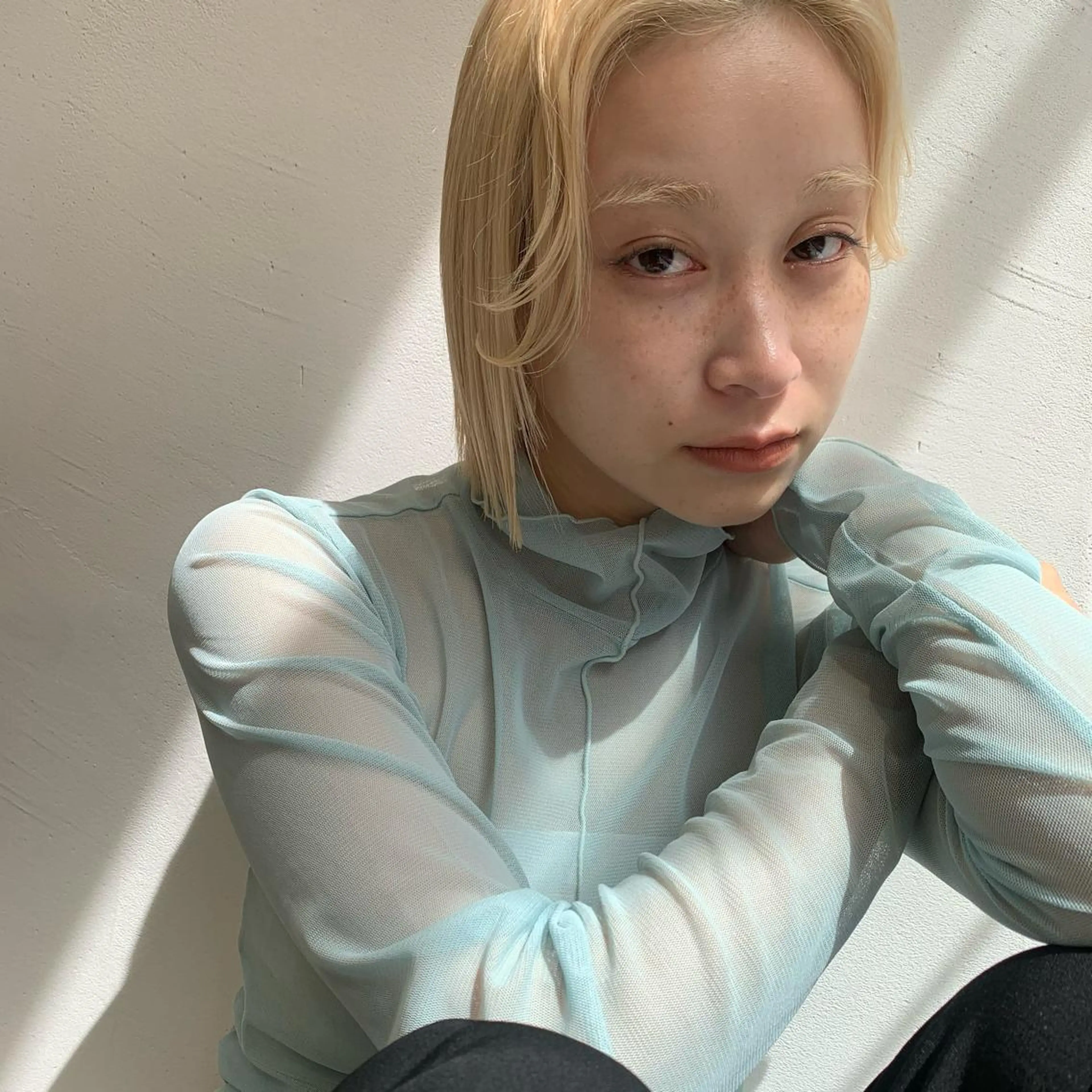 セミロング カラー カット ヘアカラー トリートメント 顔周り/レイヤー 🤍マリノのヘアスタイル