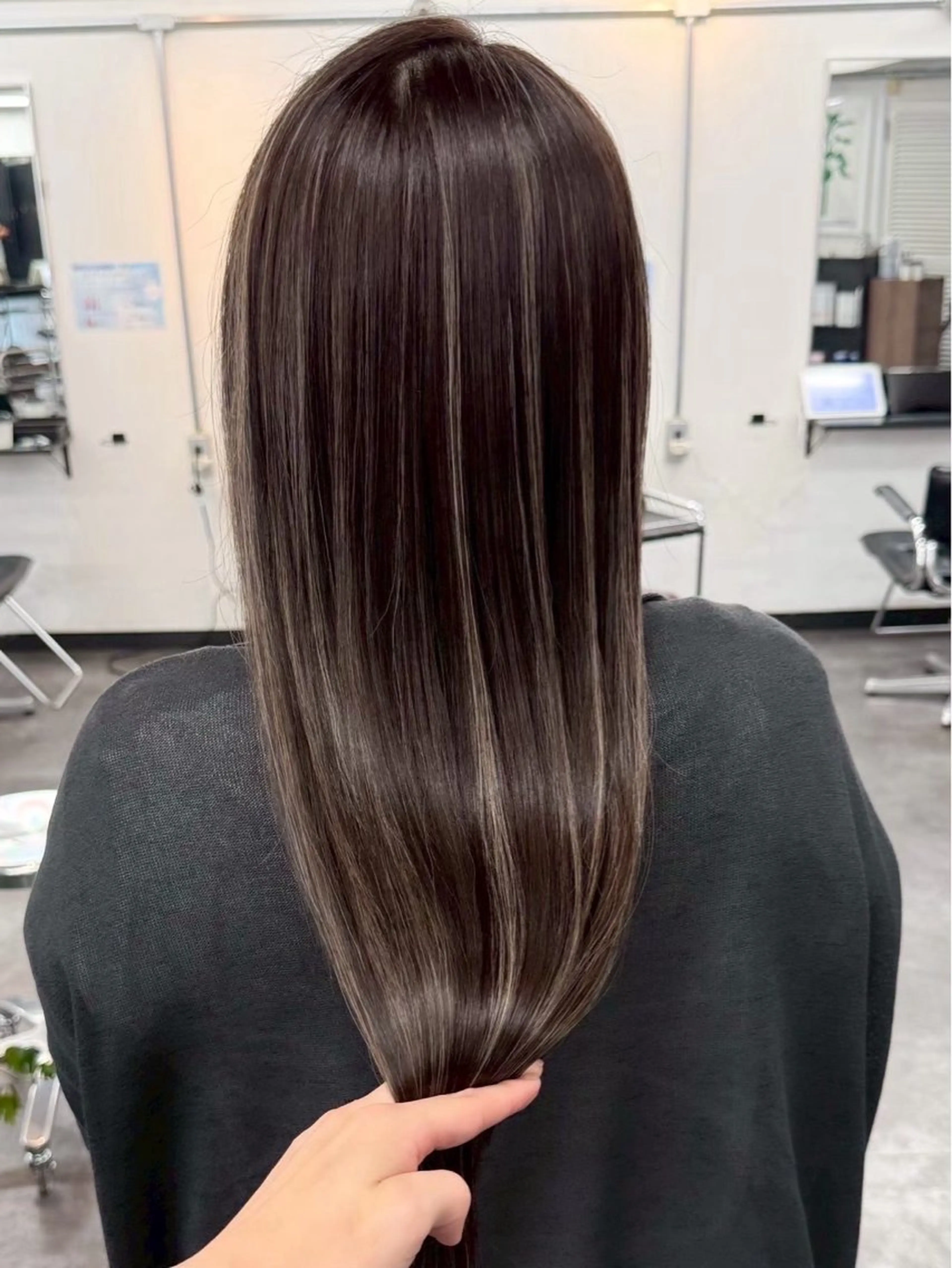 セミロング カラー カット ヘアカラー トリートメント Amaretto かなのヘアスタイル