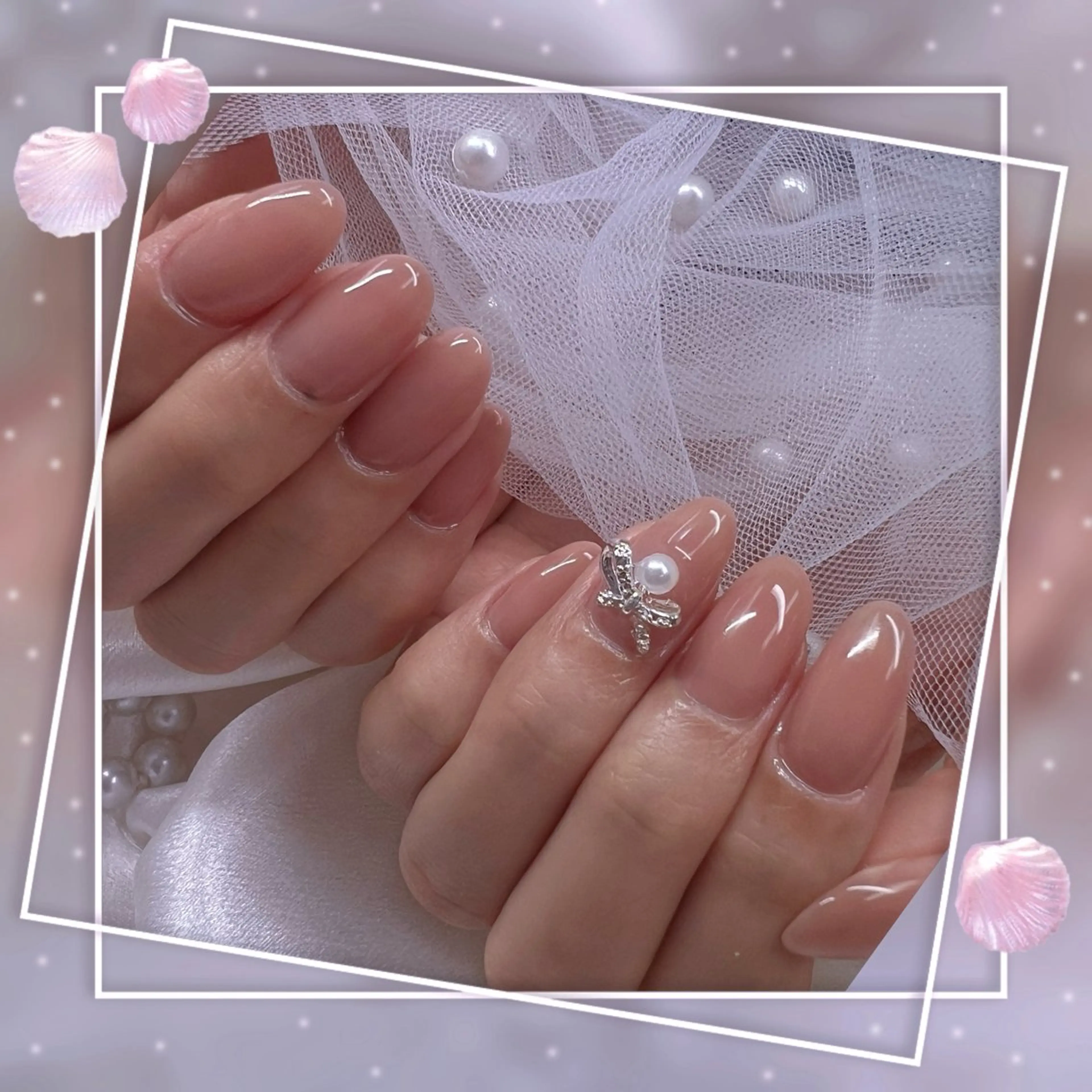 ネイル チークネイル フレンチネイル ガーリー グラデーション マグネットネイル ハンドネイル ハンドケア Chill Nailsalonのネイルデザイン