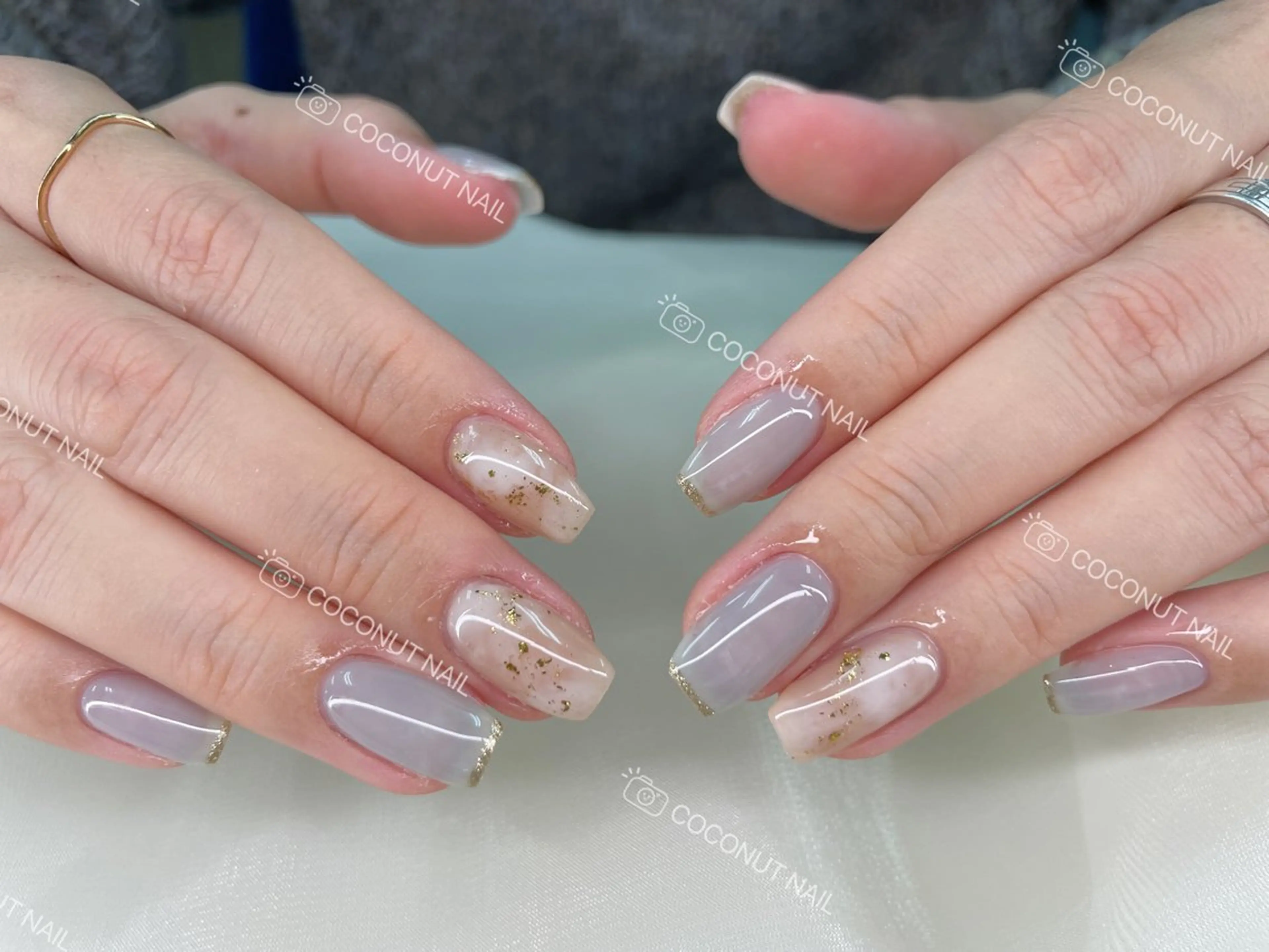 ネイル ハンドネイル 神田 ココナッツのネイルデザイン