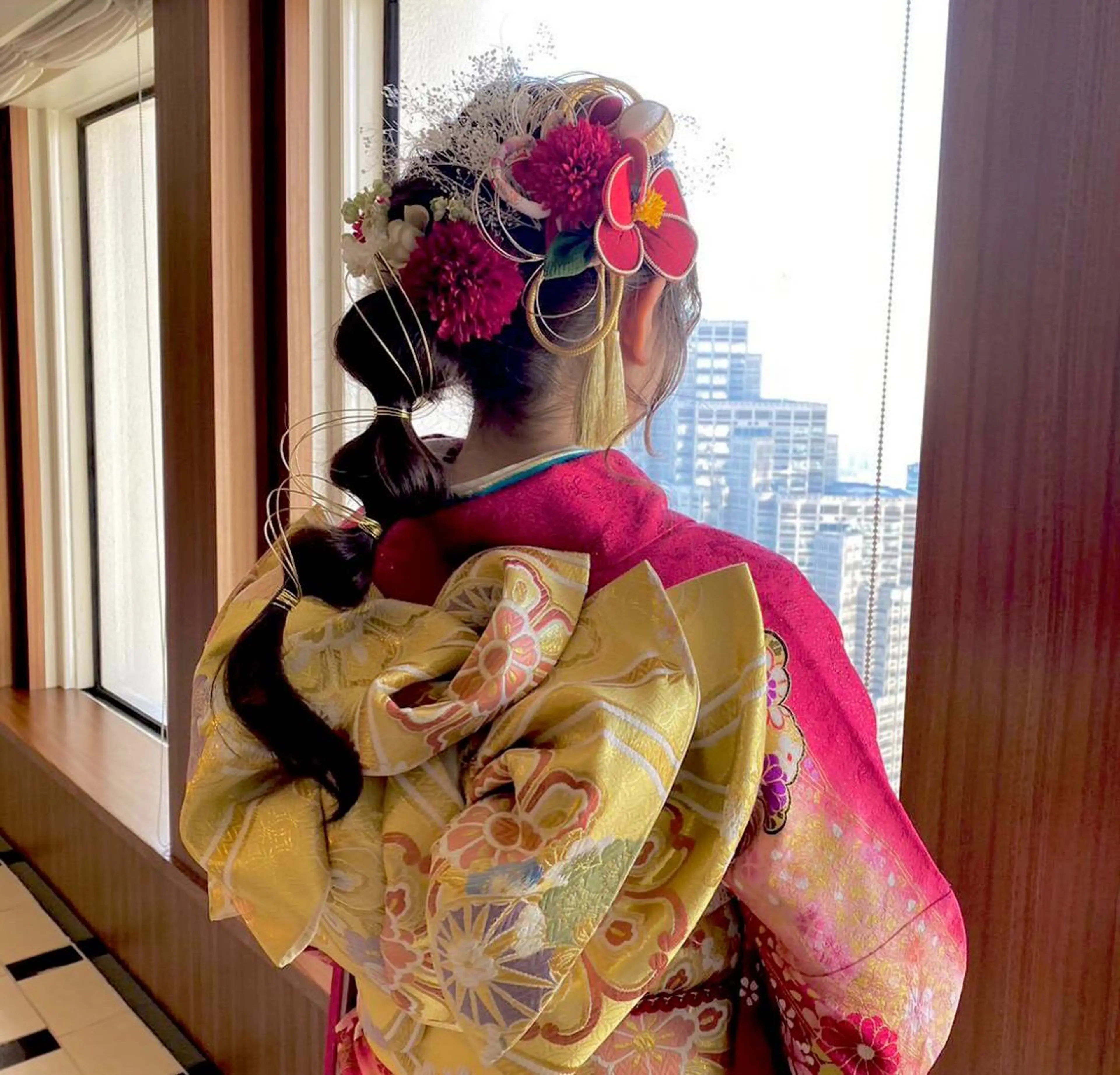 ロング 卒業式のヘアスタイル 学生 韓国風ヘア ロング 着付け 当日予約大歓迎💕/ Chisatoのその他イメージ