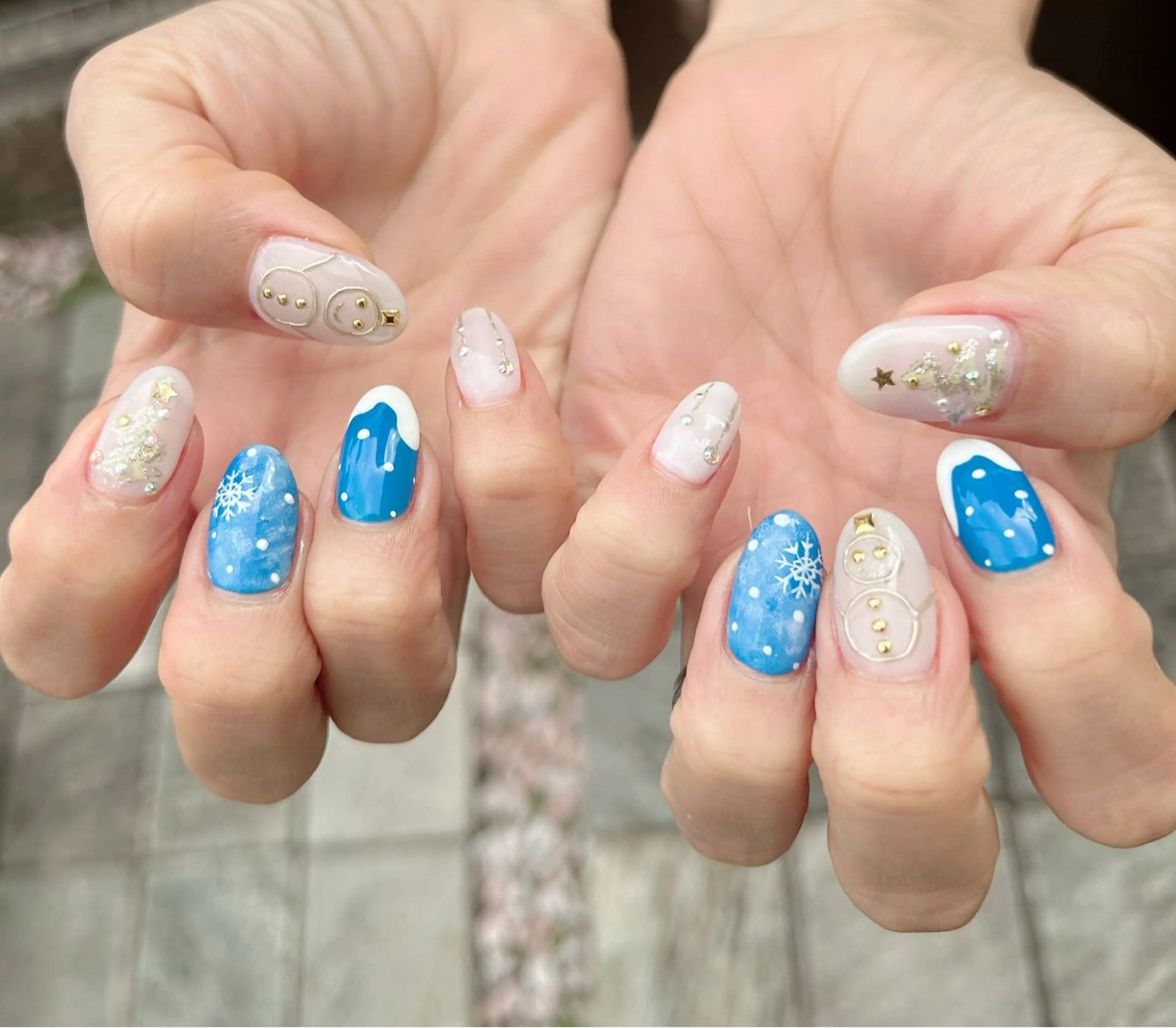 ネイル 冬ネイル クリスマス ハンドネイル Nail Salon Ｄream Mamのネイルデザイン