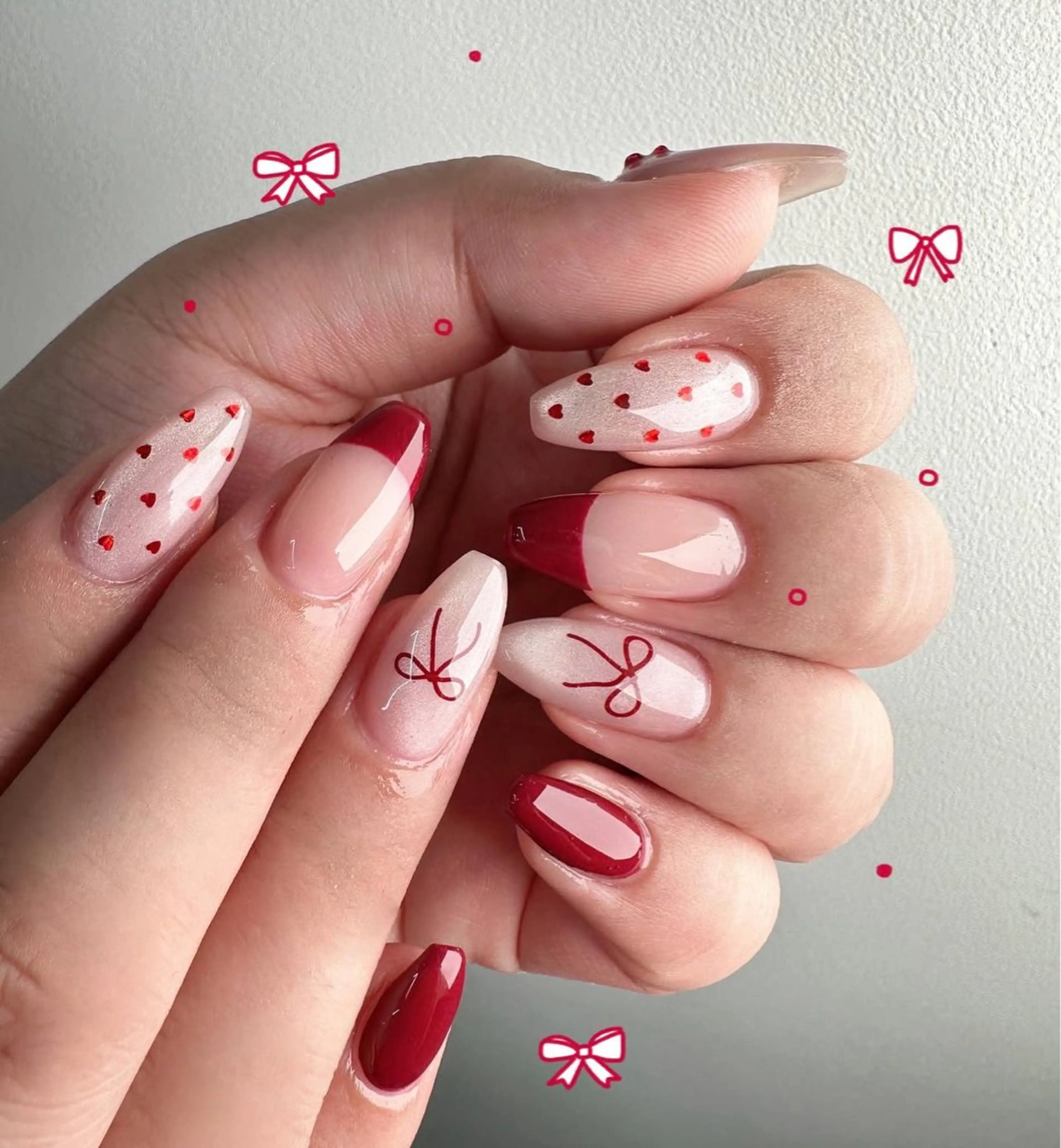 ネイル フレンチネイル キラキラネイル マグネットネイル ミラーネイル ニュアンスネイル ハンドネイル rina nailのネイルデザイン