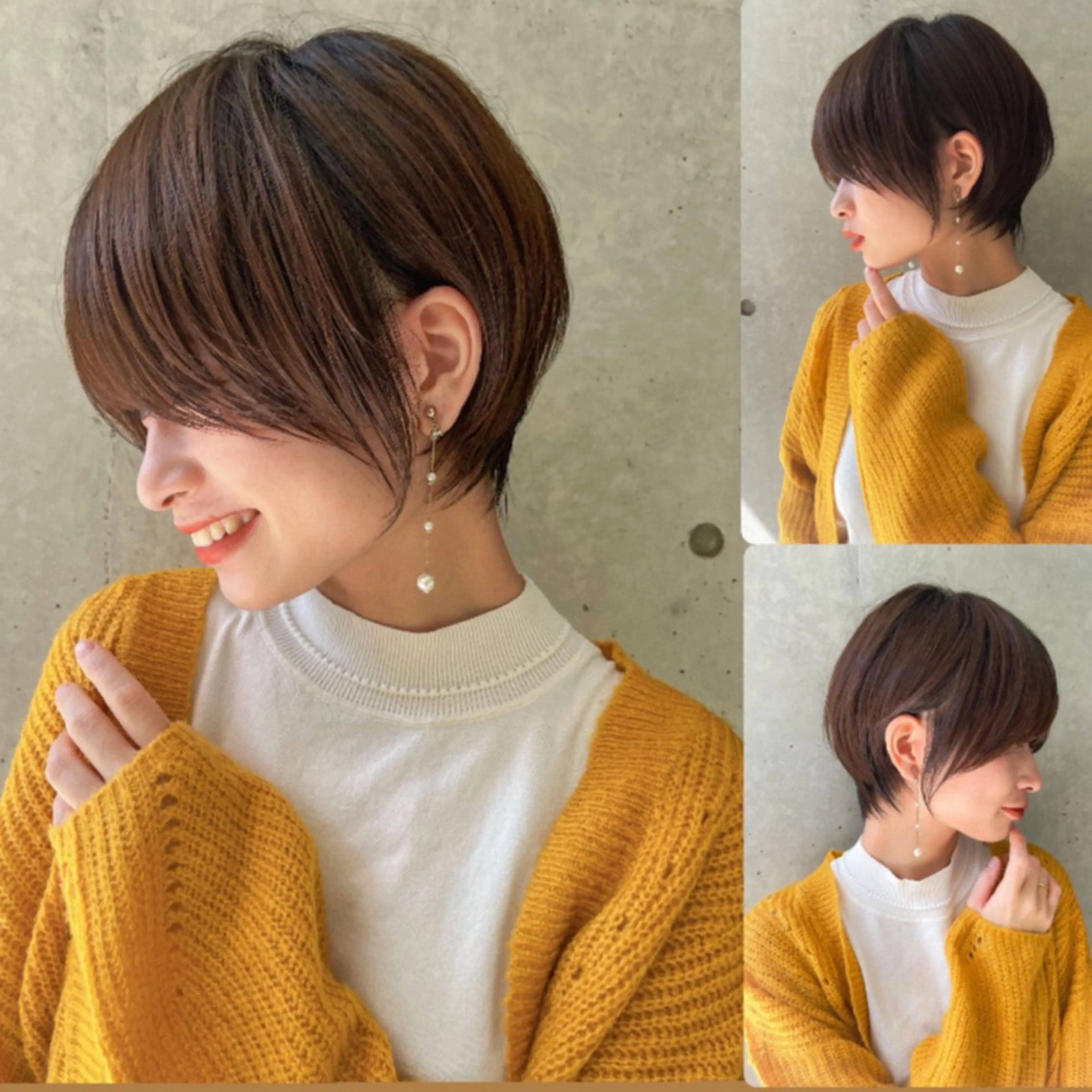 ショート カラー 似合わせカット ショートヘア 岡安優太 顔まわり似合せが得意のヘアスタイル