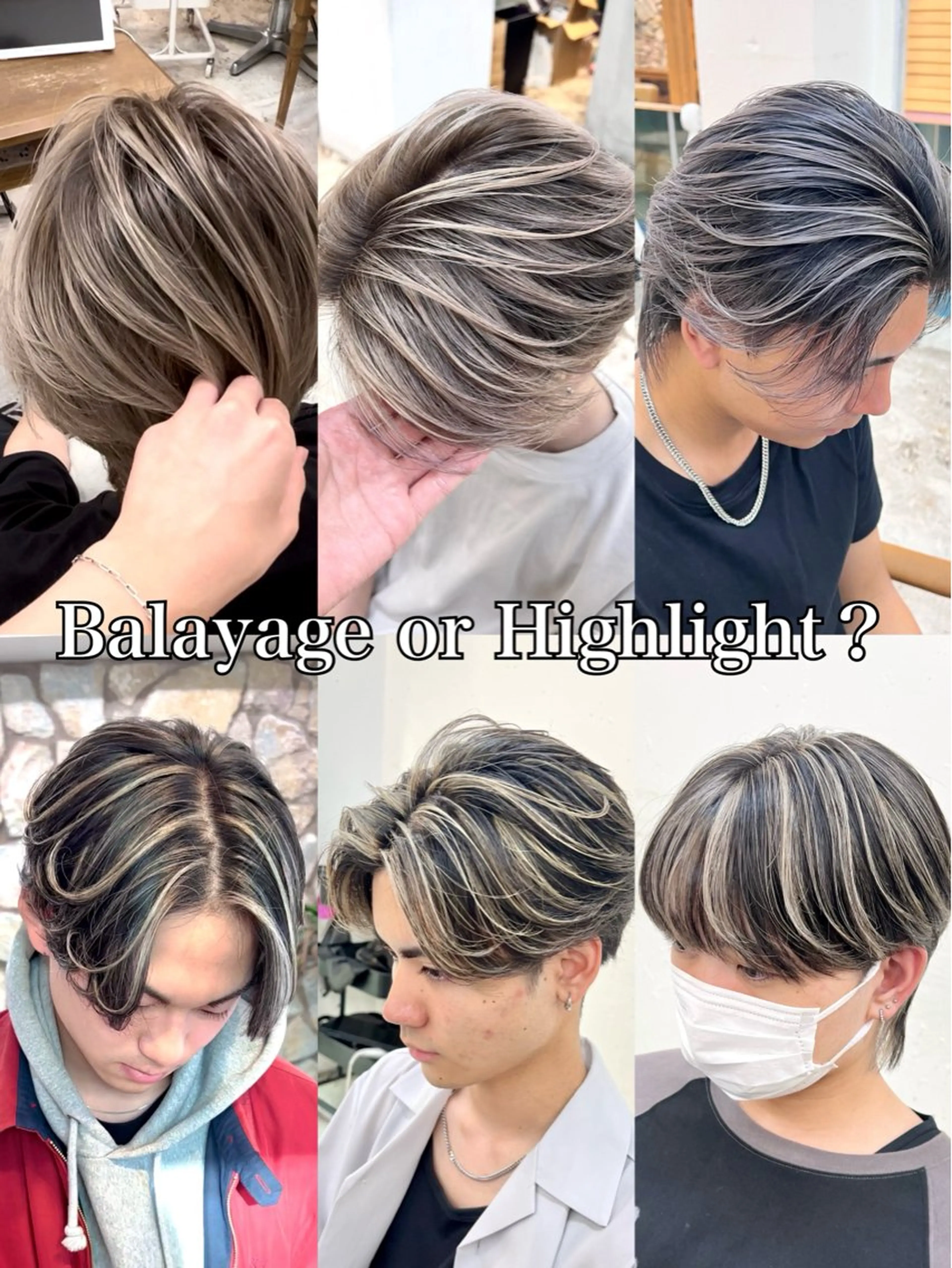 ミディアム カラー メンズ Mirareee tokyo所属・バレイヤージュ/ シャドウルーツ/安室のヘアスタイル