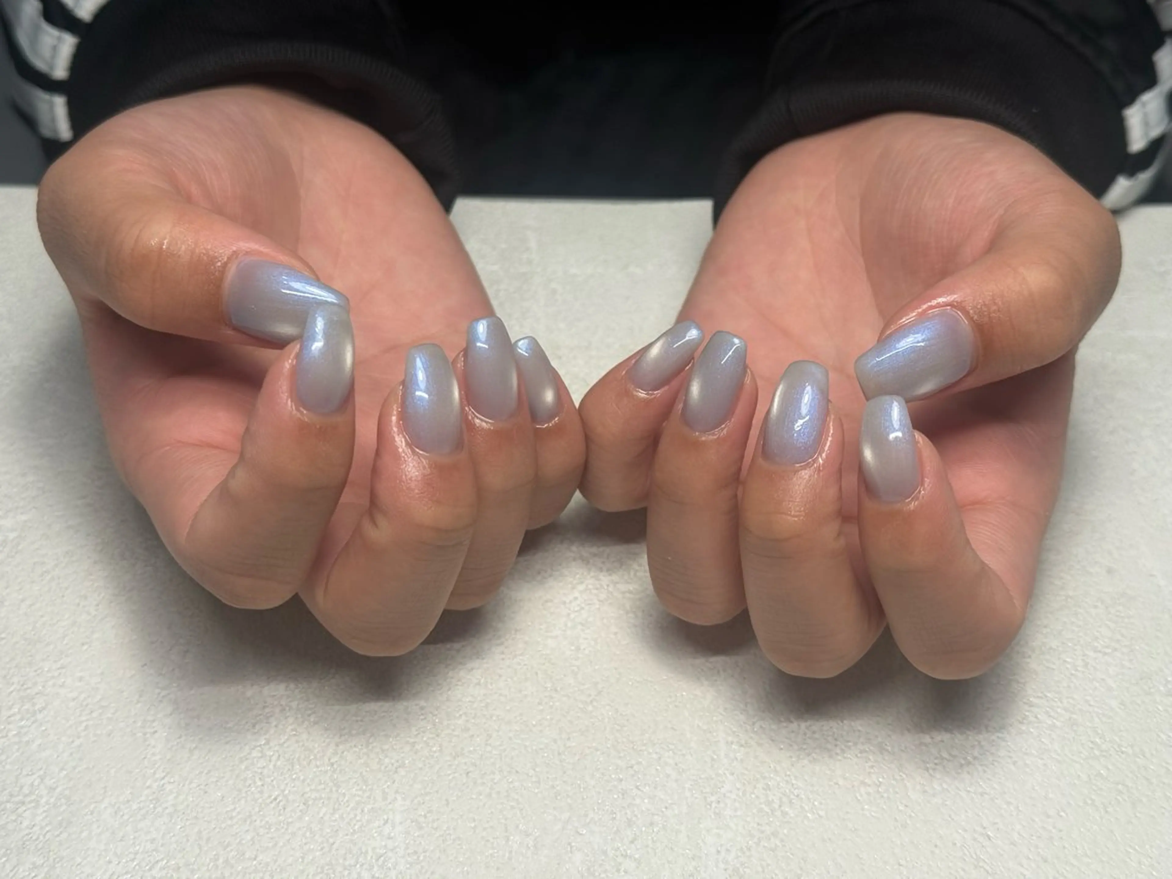 ネイル 韓国ネイル マグネットネイル ニュアンスネイル シンプルネイル 春ネイル MAO /  香椎 / フィルイン対応のネイルデザイン