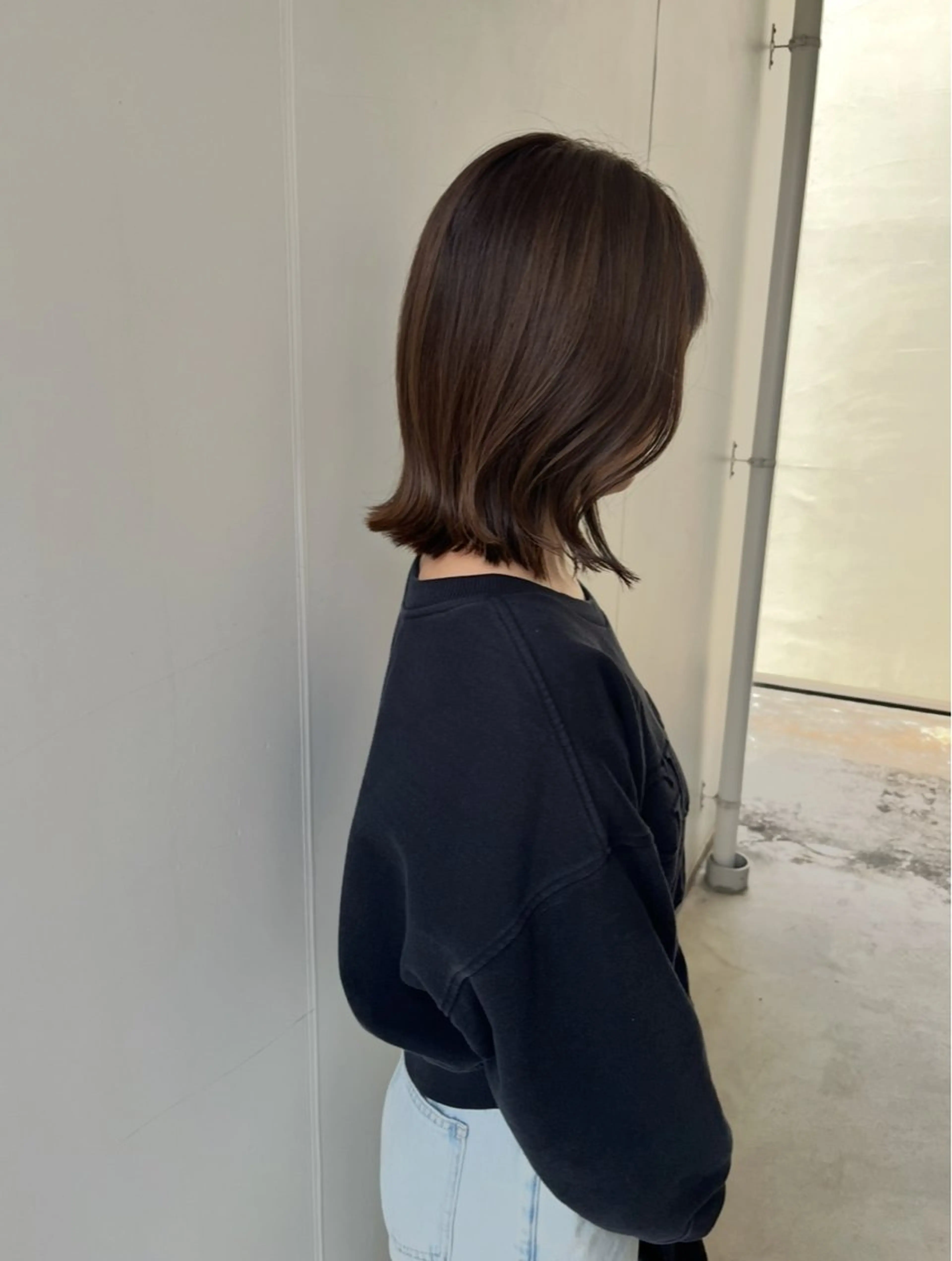 ミディアム カット ヘアカラー 松本 茜のヘアスタイル