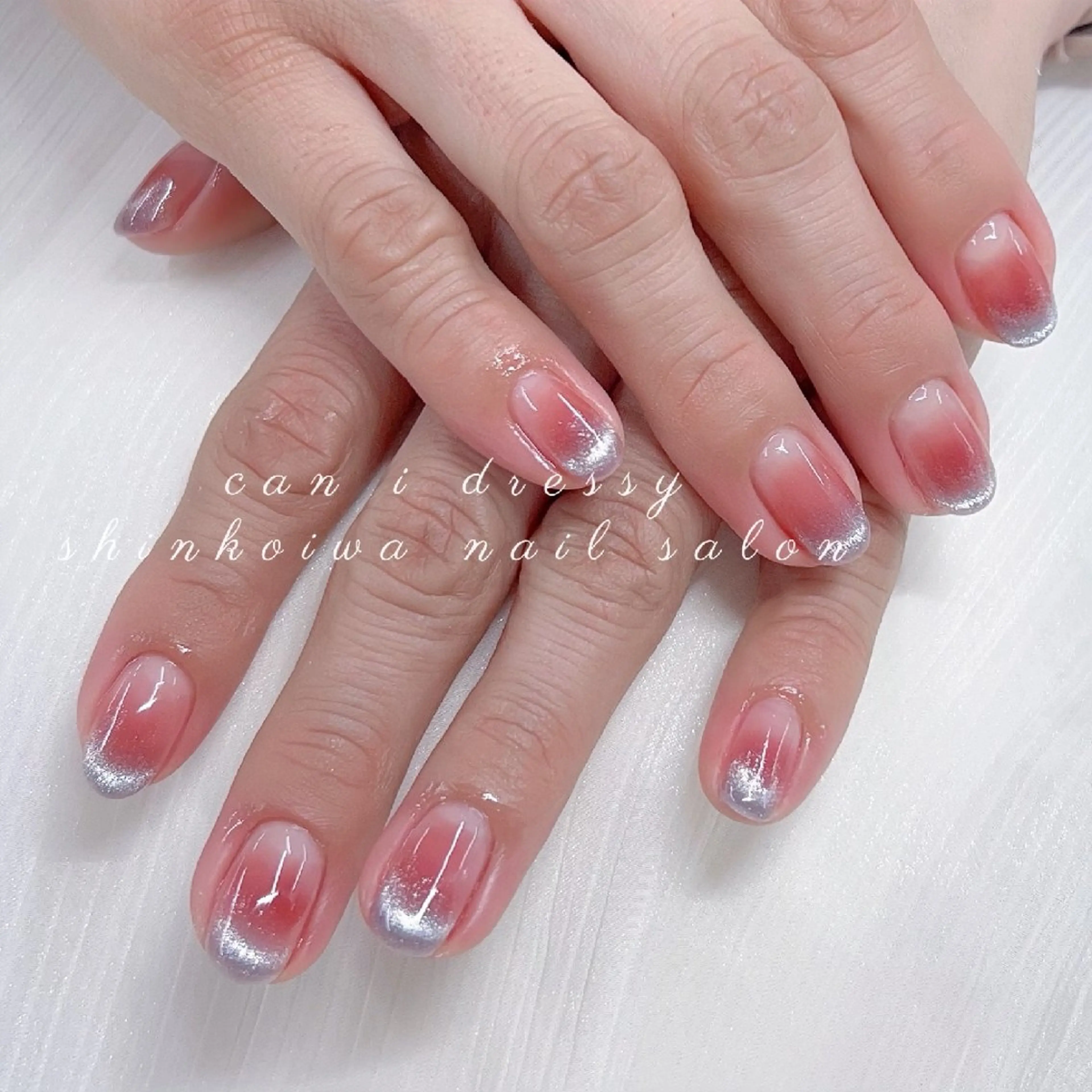 ネイル チークネイル フレンチネイル マグネットネイル ハンドネイル キャンアイドレッシー 新小岩のネイルデザイン