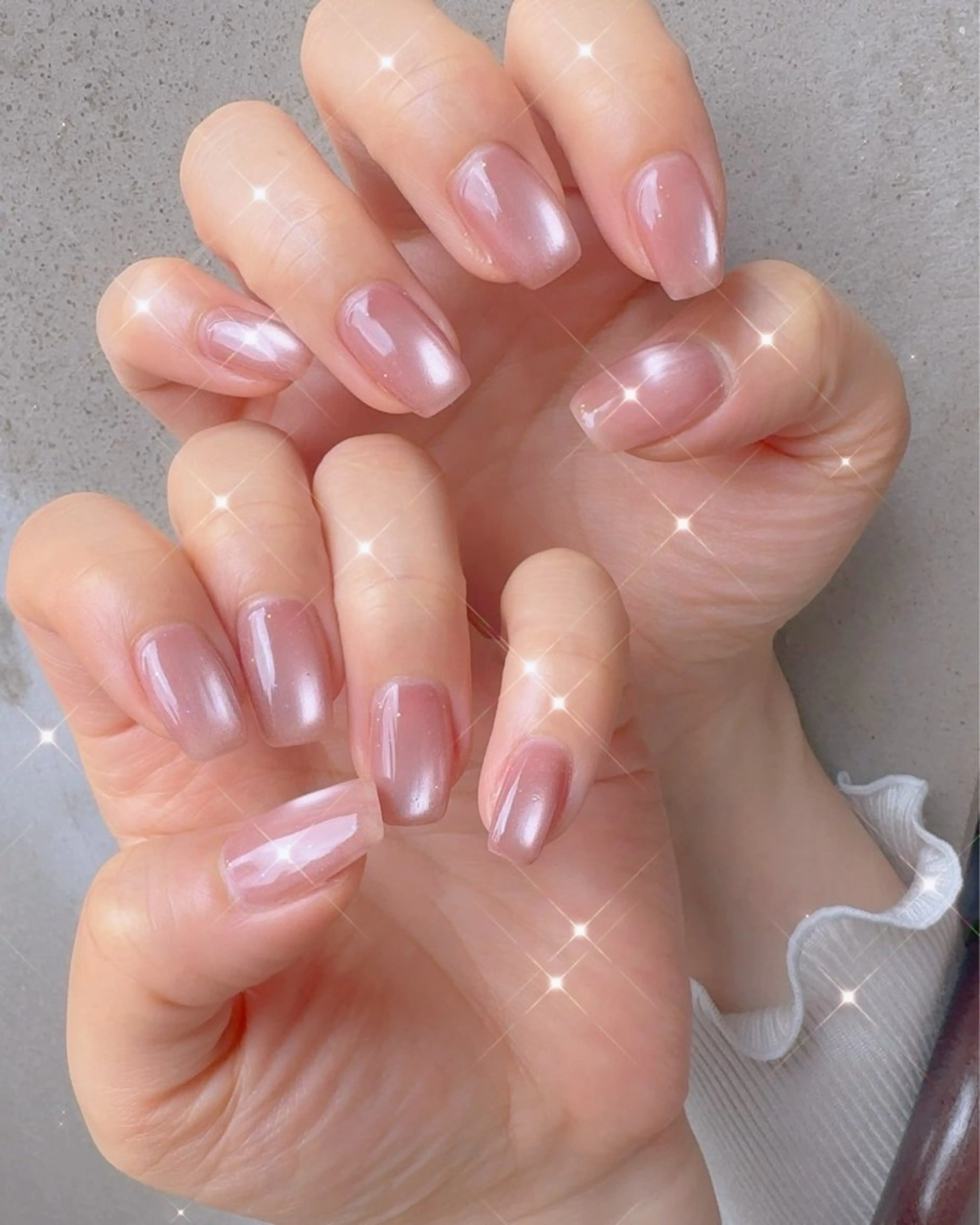 ワンカラー🎀【オフなし・ケア込】お爪を痛めないパラジェル使用⭐︎マグネットジェルも選んで頂けます♪の写真