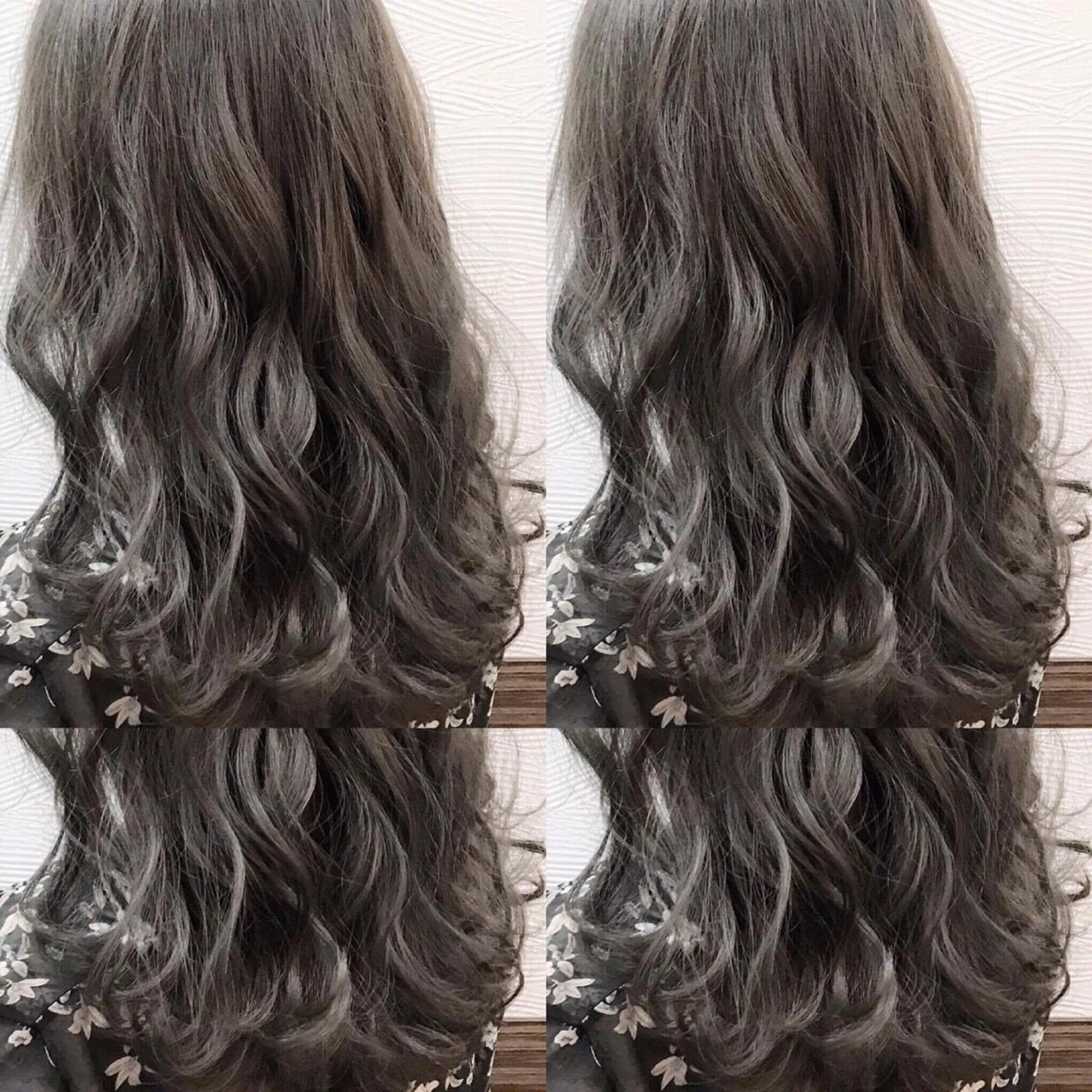 ロング カラー アッシュ バレイヤージュ ダークシルバー シルバー シルバーアッシュ ✖️リーアキト LEEAKITO✖️のヘアスタイル