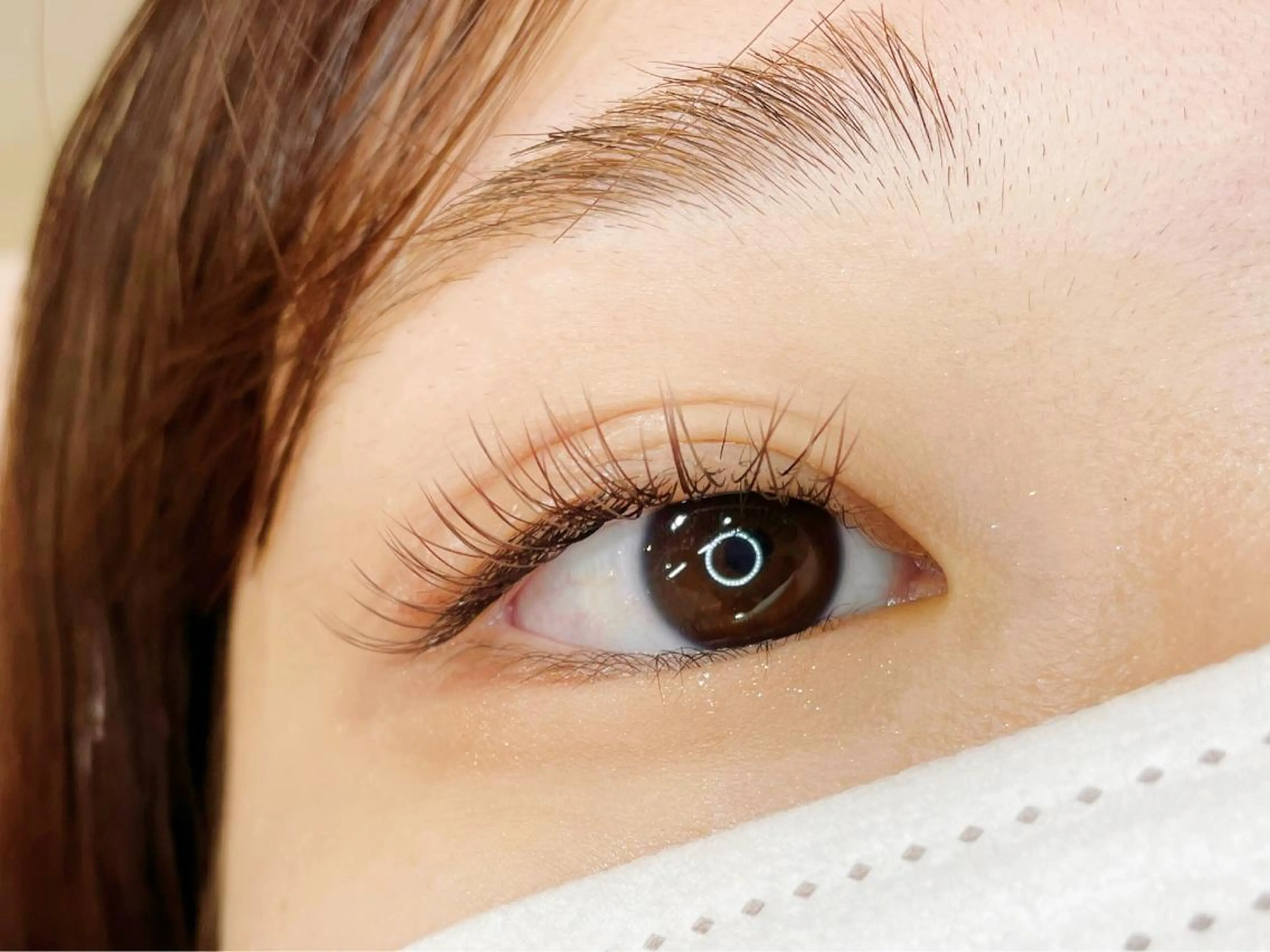 マツエク・マツパ カラーマツエク フラットラッシュ Tomato 藤平のマツエク・マツパデザイン