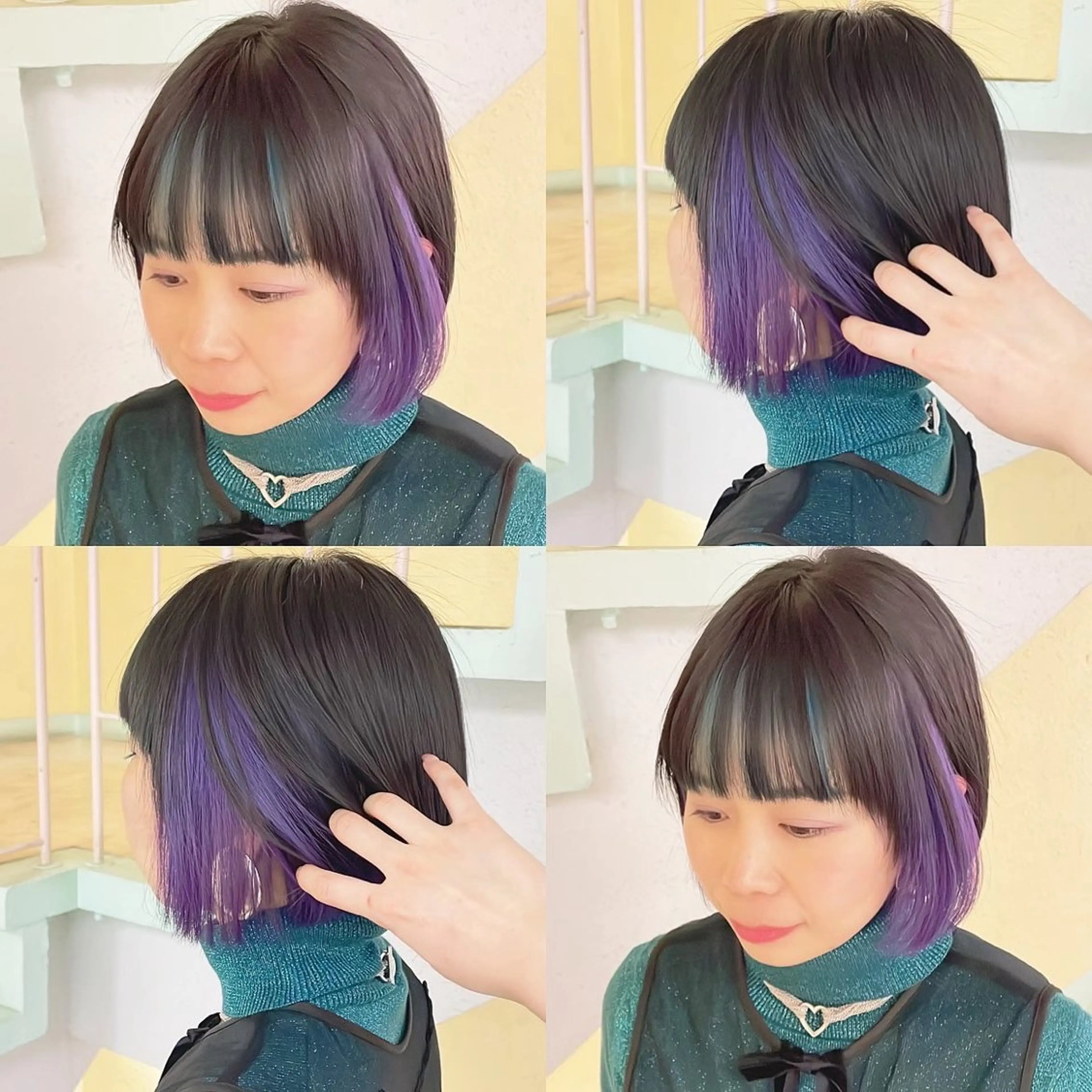 カラー ブリーチ ヘアカラー トリートメント 渋谷:インナーカラー ／🍒エリカ🍒のヘアスタイル