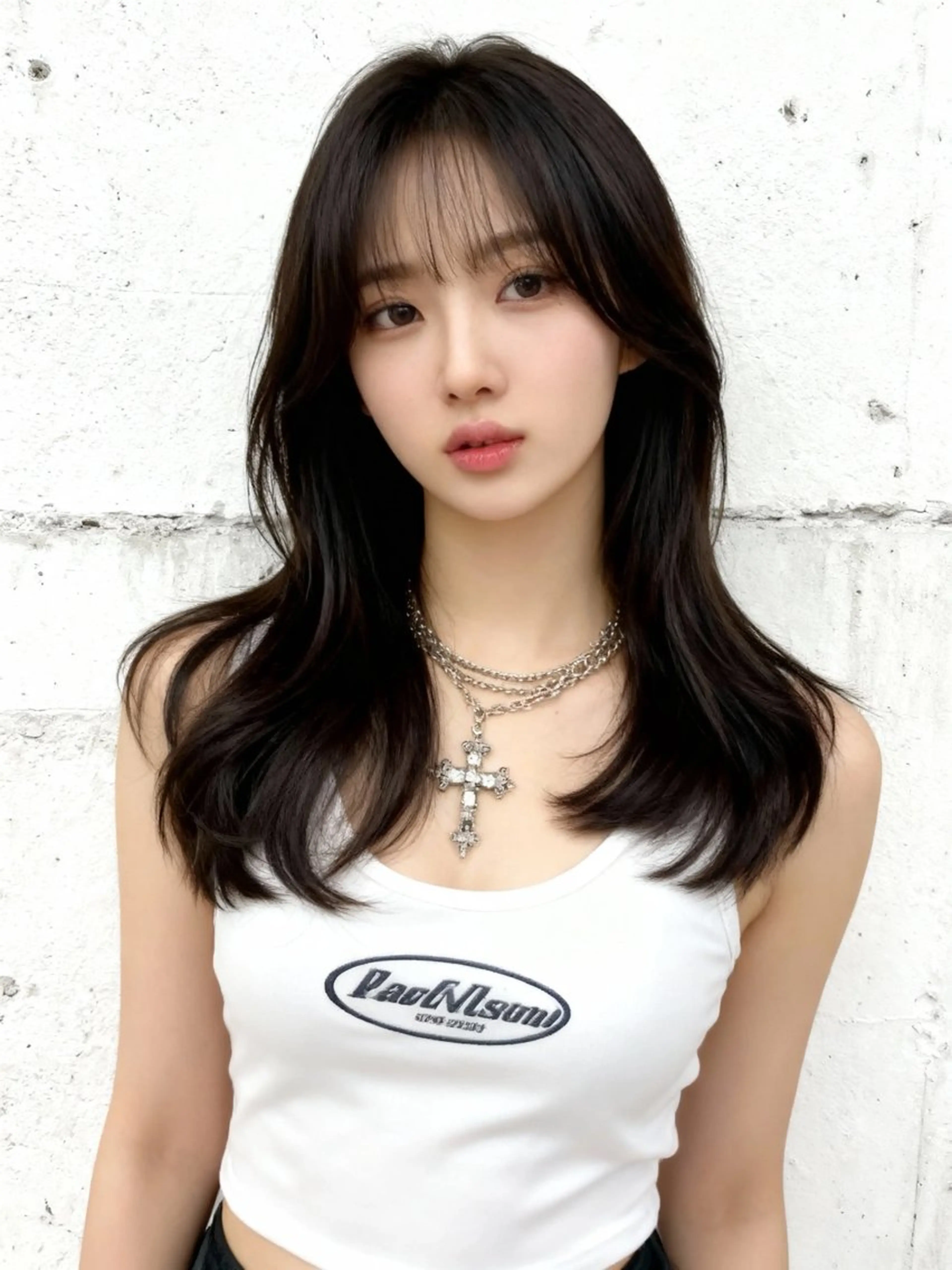 セミロング くびれヘア 顔まわりレイヤー 韓国風ヘア レイヤーカット 小顔カット カット ヘアカラー トリートメント 韓国レイヤーカット 🫧大阪梅田レイヤーのヘアスタイル