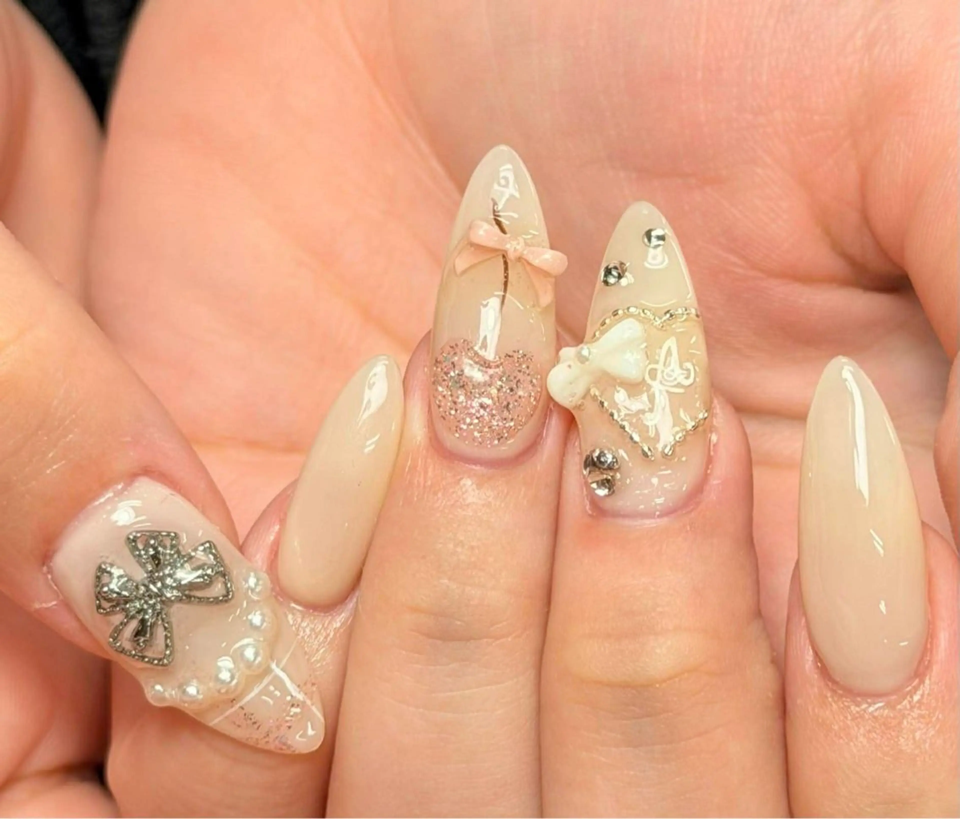 ネイル 韓国ネイル 持ち込み ニュアンスネイル 春ネイル 夏ネイル SORA ANA.CHUOのネイルデザイン