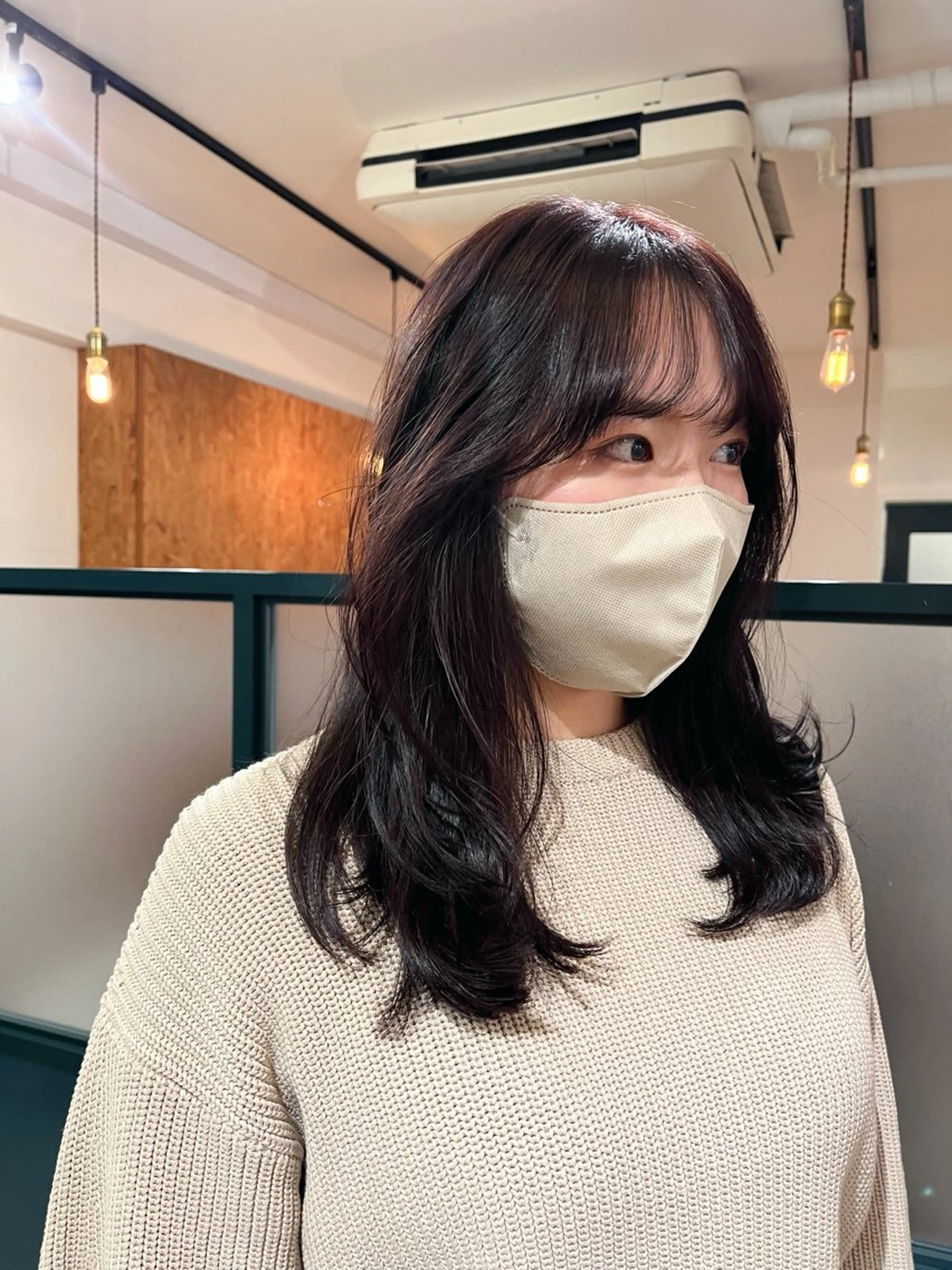 ミディアム カラー 暖色/パーマ 🌼クニトウメイのヘアスタイル