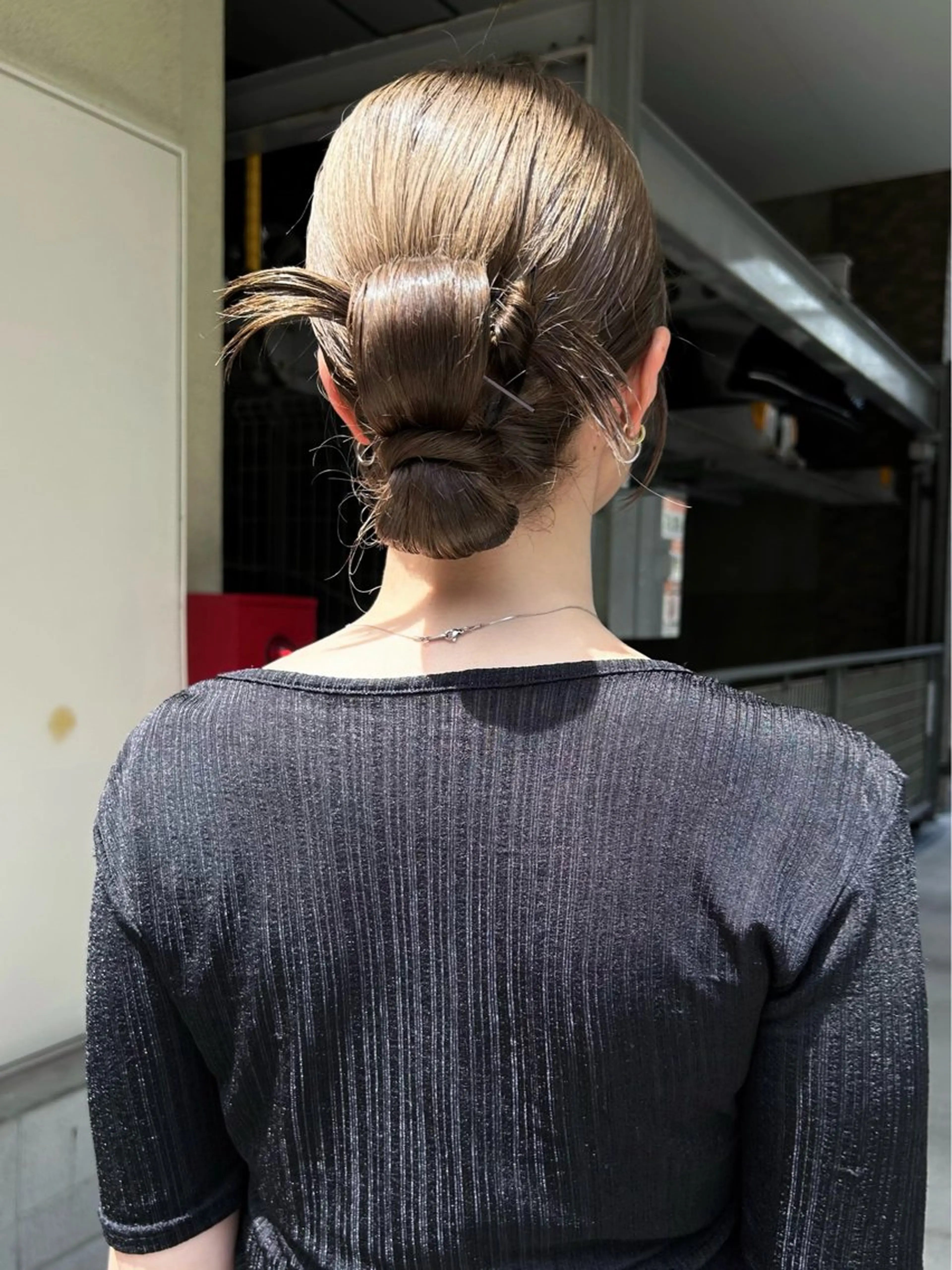 ヘアアレンジ ヘアセット BROUN®所属・江坂/レイヤー/ボブ nacaのヘアスタイル