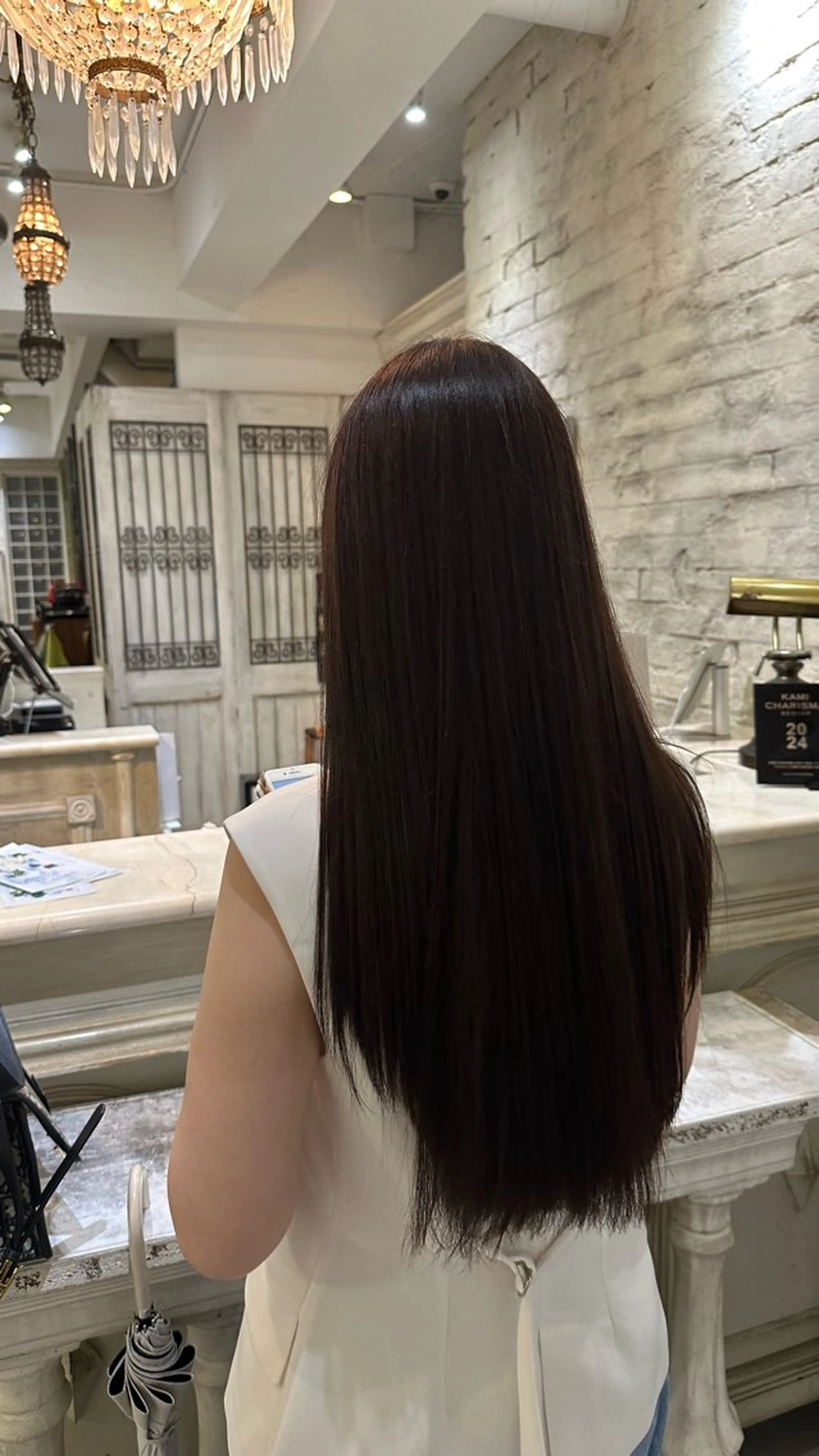 ロング カラー トリートメント ミタムラ ユナのヘアスタイル