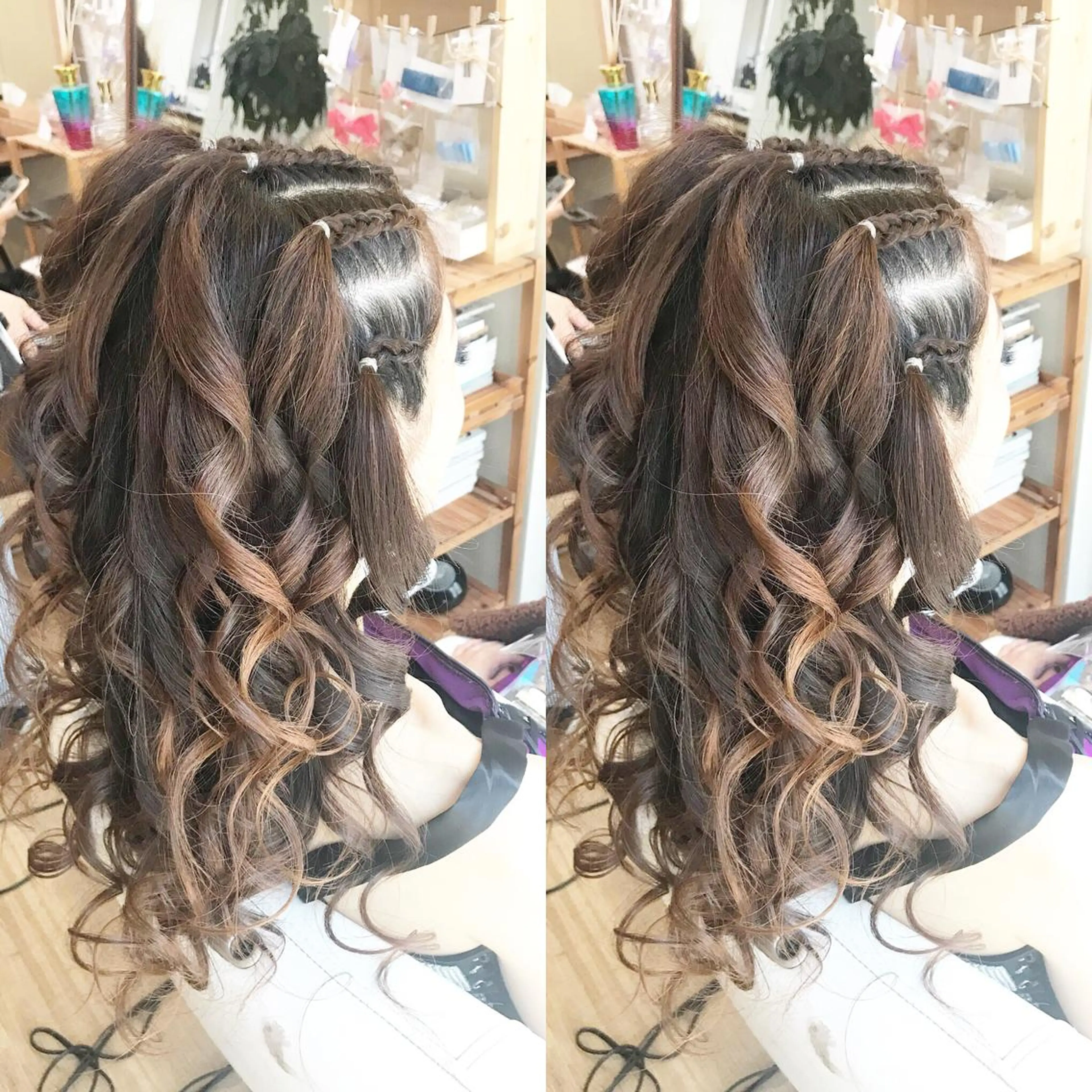 ロング ヘアアレンジ キッズ 早朝✨ヘアセット 着付け/清水玲歌のヘアスタイル