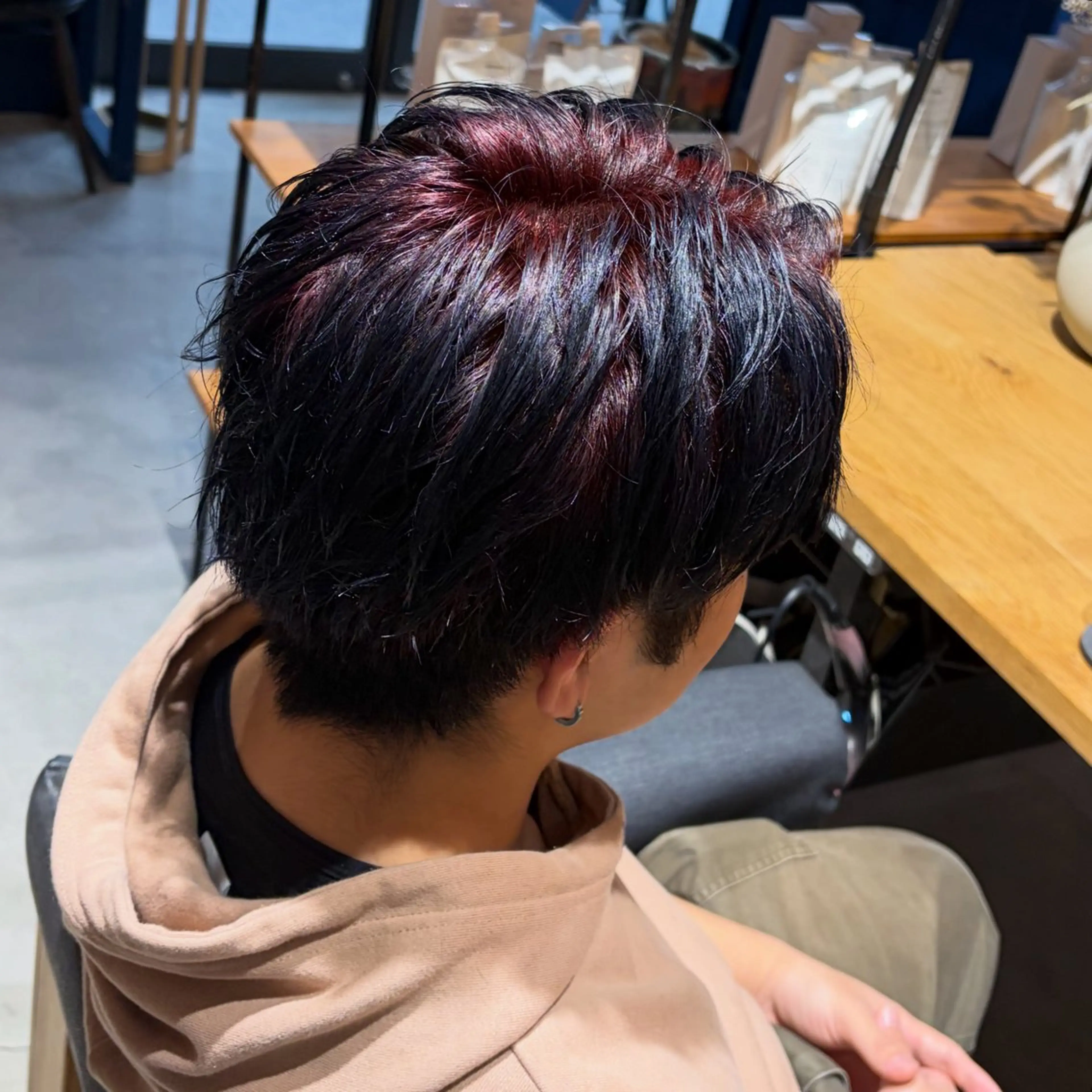 カラー ブリーチ ヘアカラー 大参 花のヘアスタイル