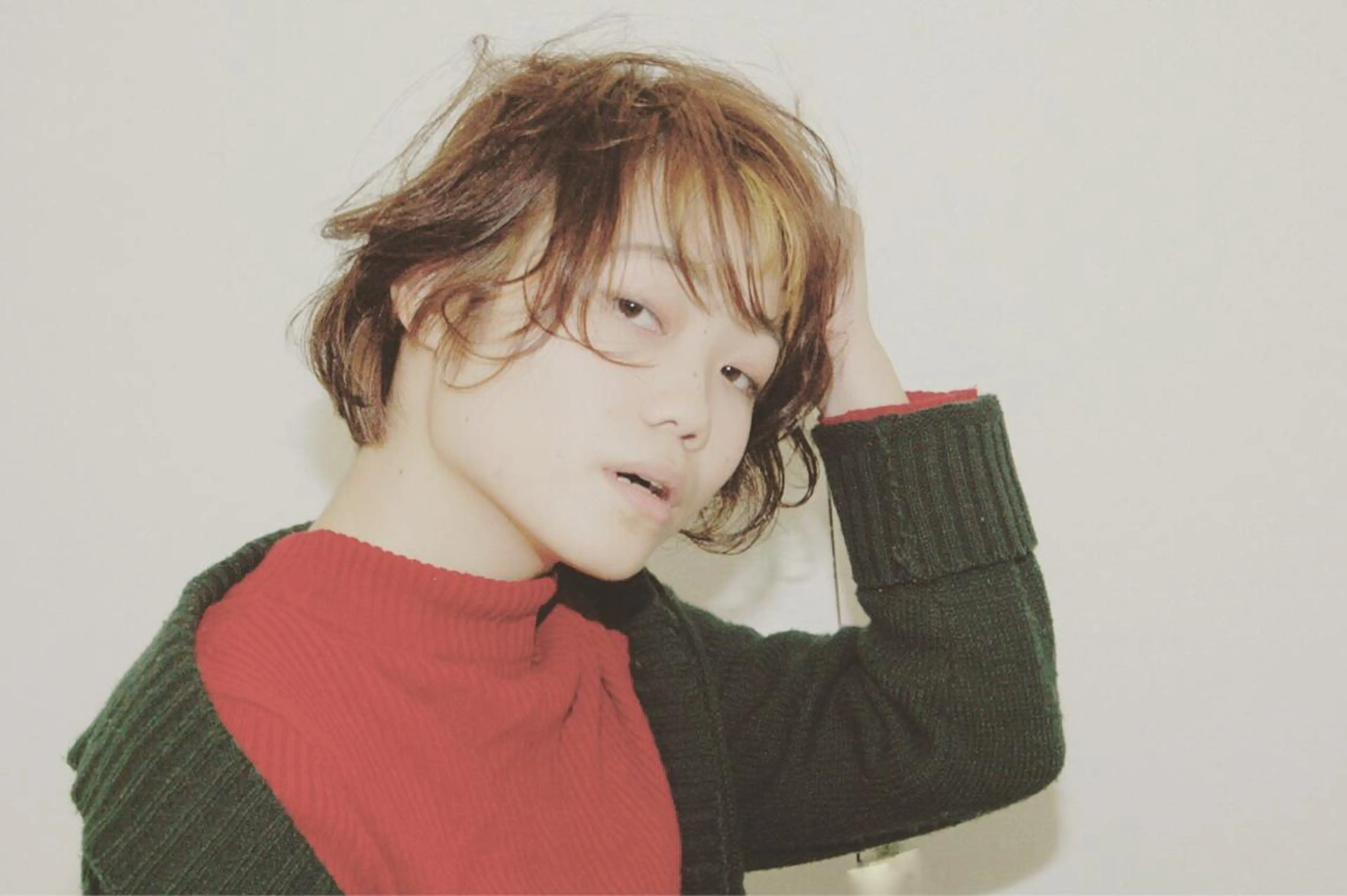 ショート カラー カット ヘアカラー 天王寺区🌟大好評バ ッサリ◎美髪改善矯正のヘアスタイル