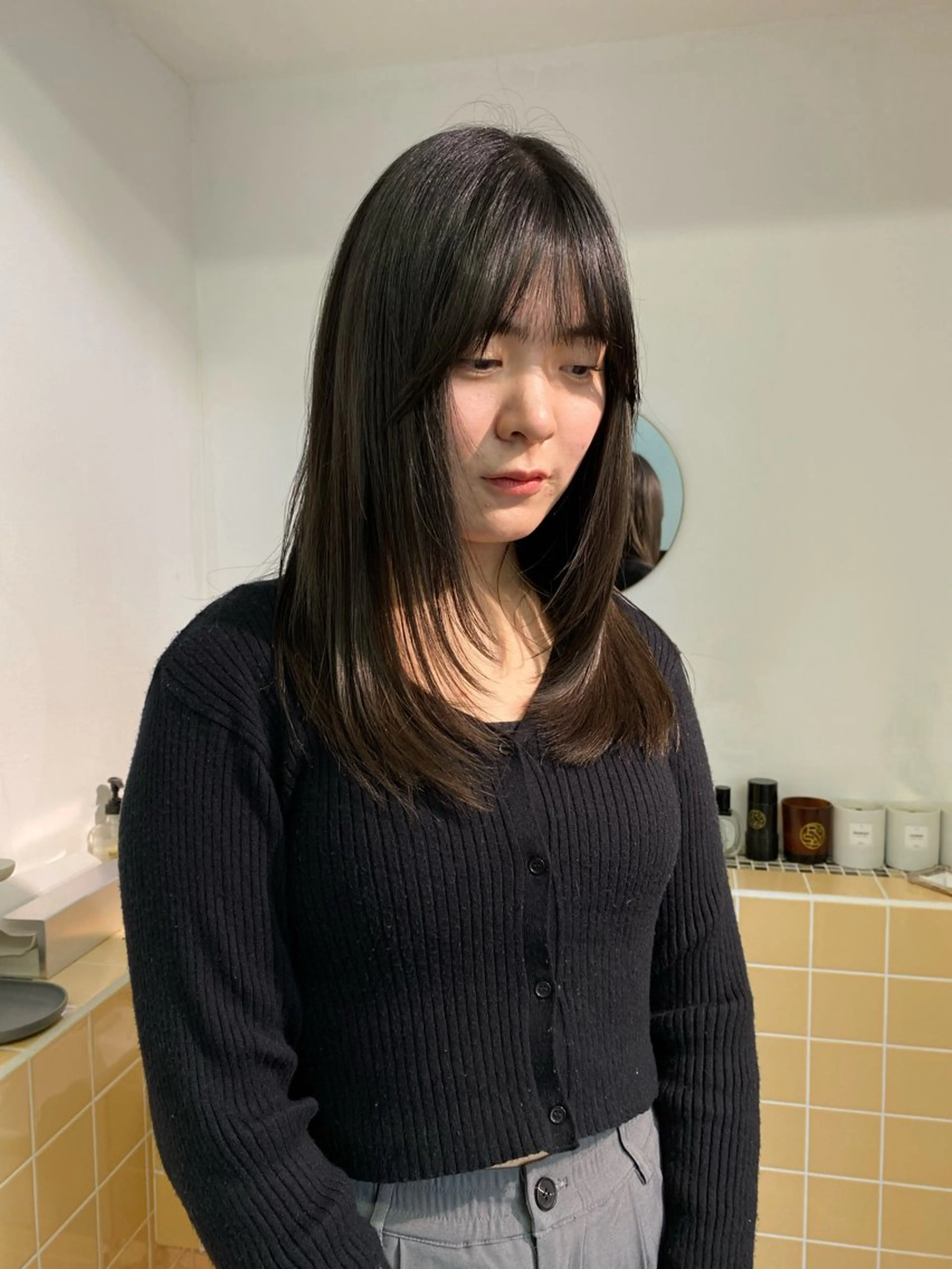 セミロング カット iroha/ n.w.h🎀のヘアスタイル