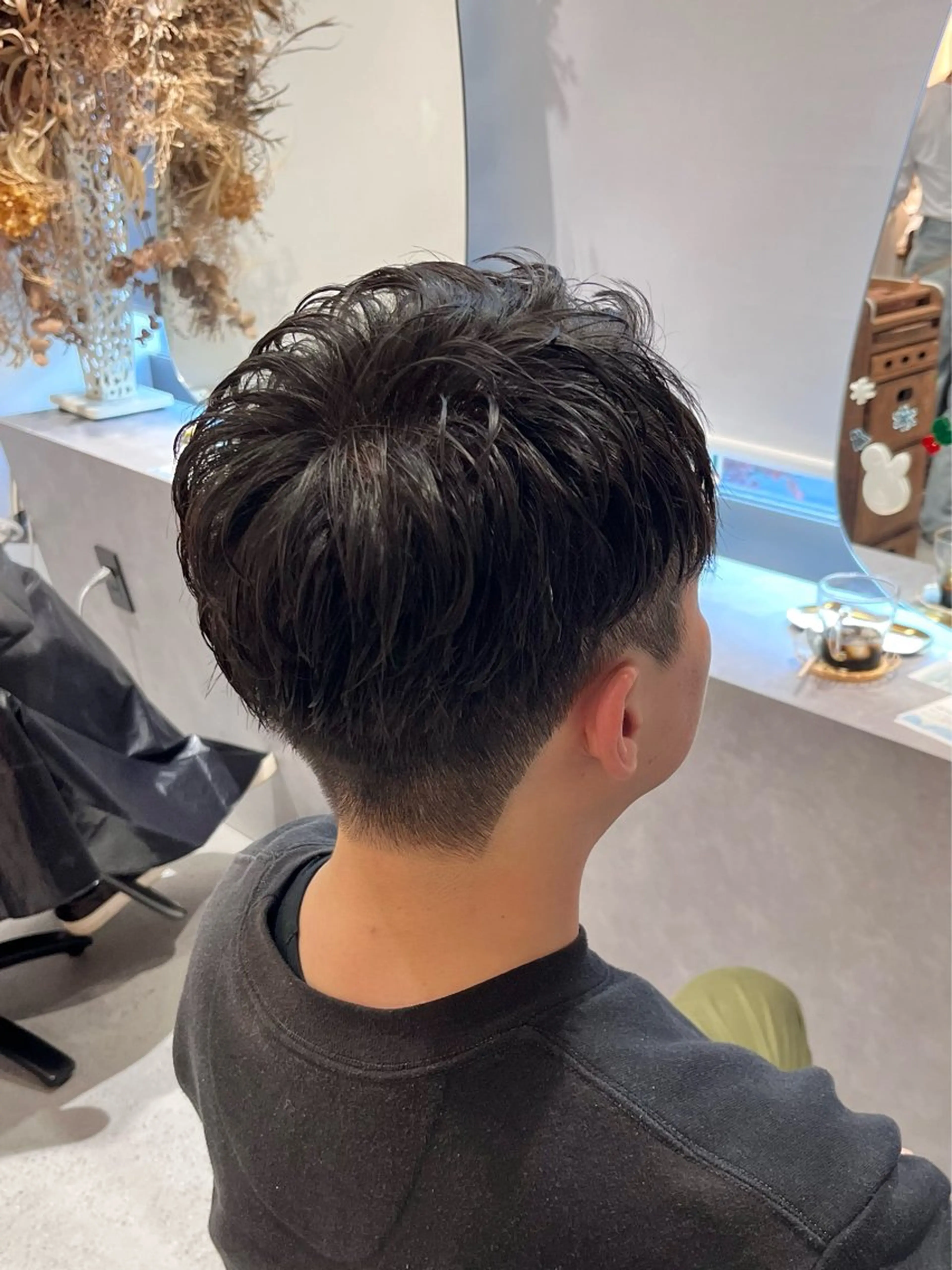パーマ メンズ カット パーマ 池谷 茉耶のヘアスタイル