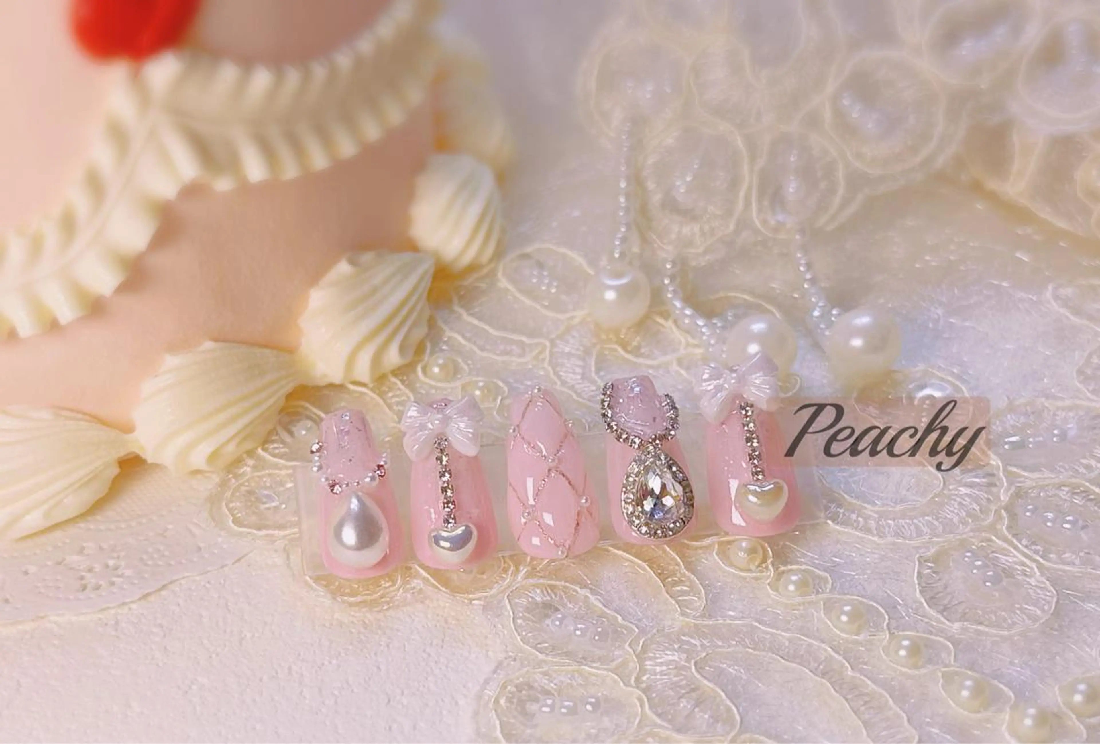 ネイル ハンドネイル Peachy 🍑のネイルデザイン