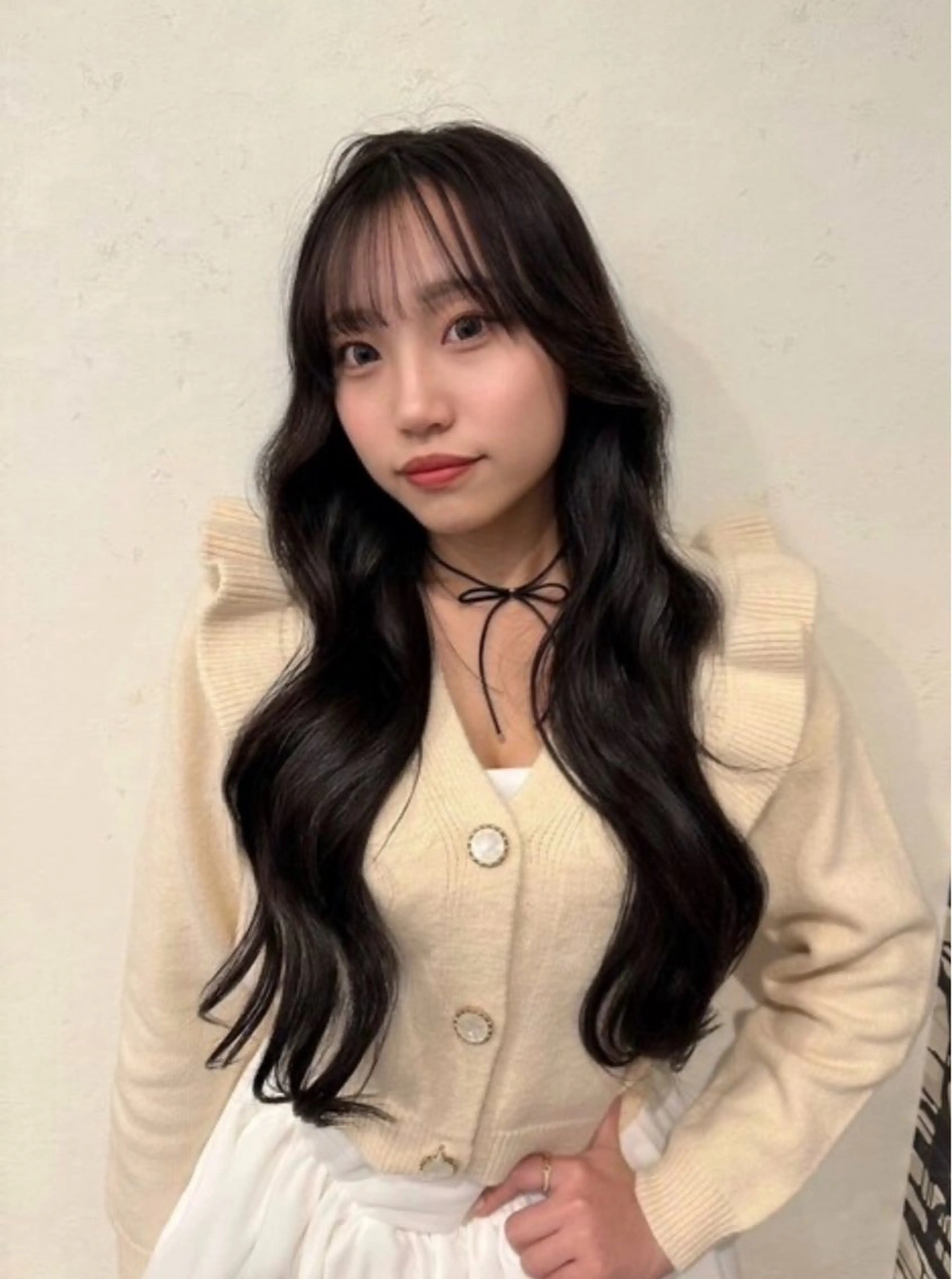 ロング カラー カット トリートメント くびれヘア/髪質改善 はるのヘアスタイル