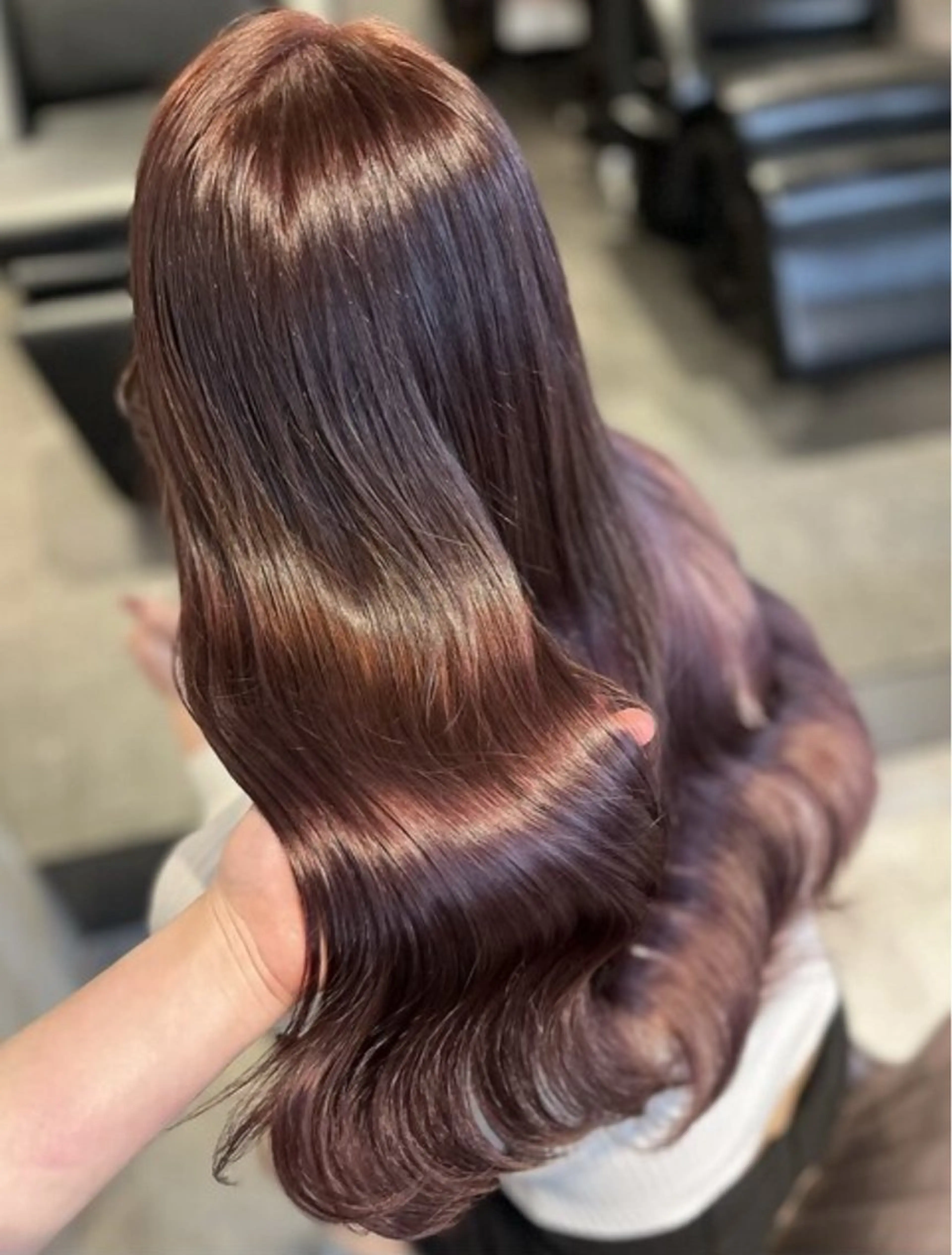 ロング 💘Kurea💘 艶髪/韓国/暗髪のヘアスタイル