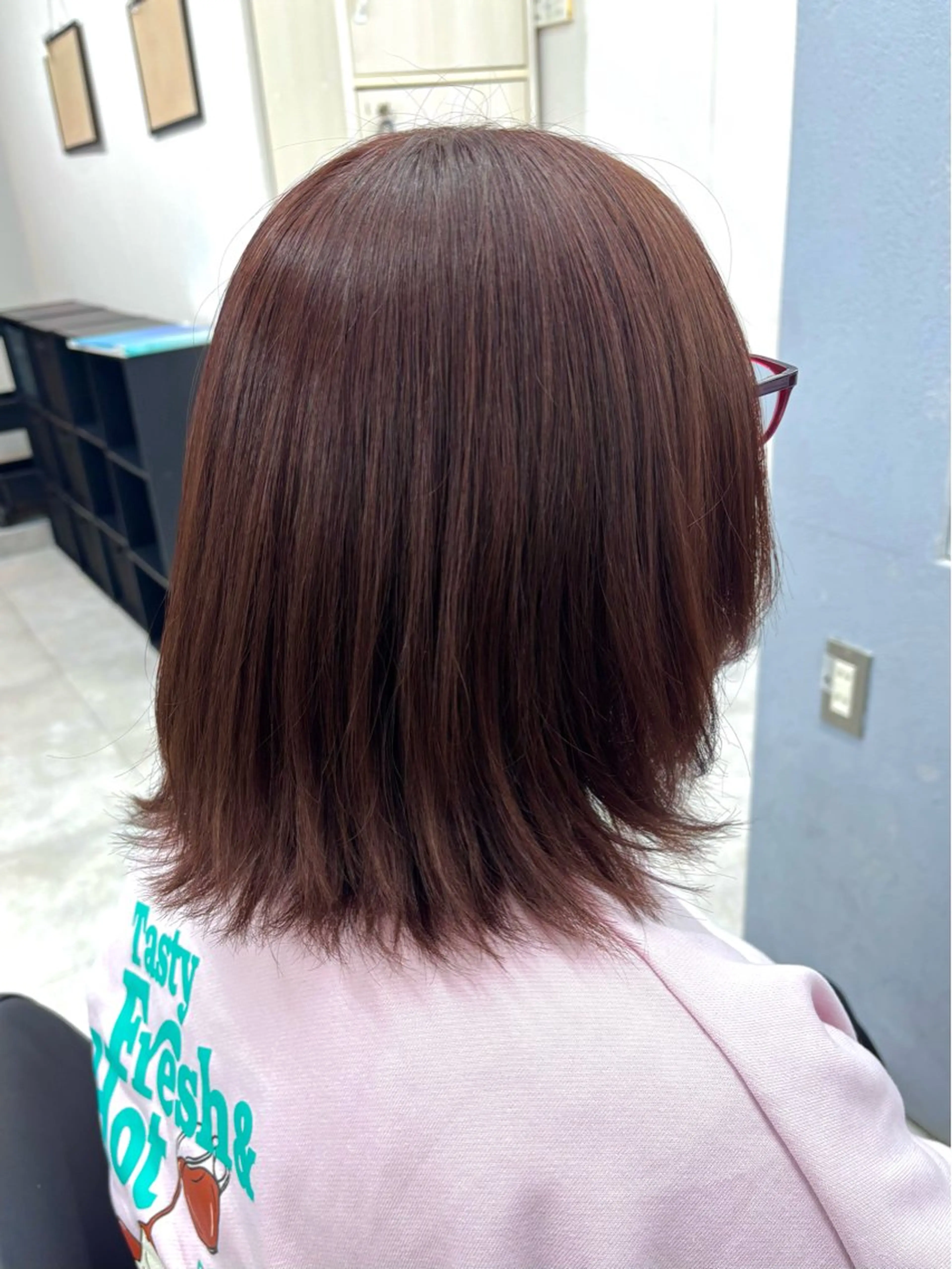 ミディアム カラー ブラウンカラー レイヤーカット 🩷🎀モデル募集 きらら🎀🩷のヘアスタイル