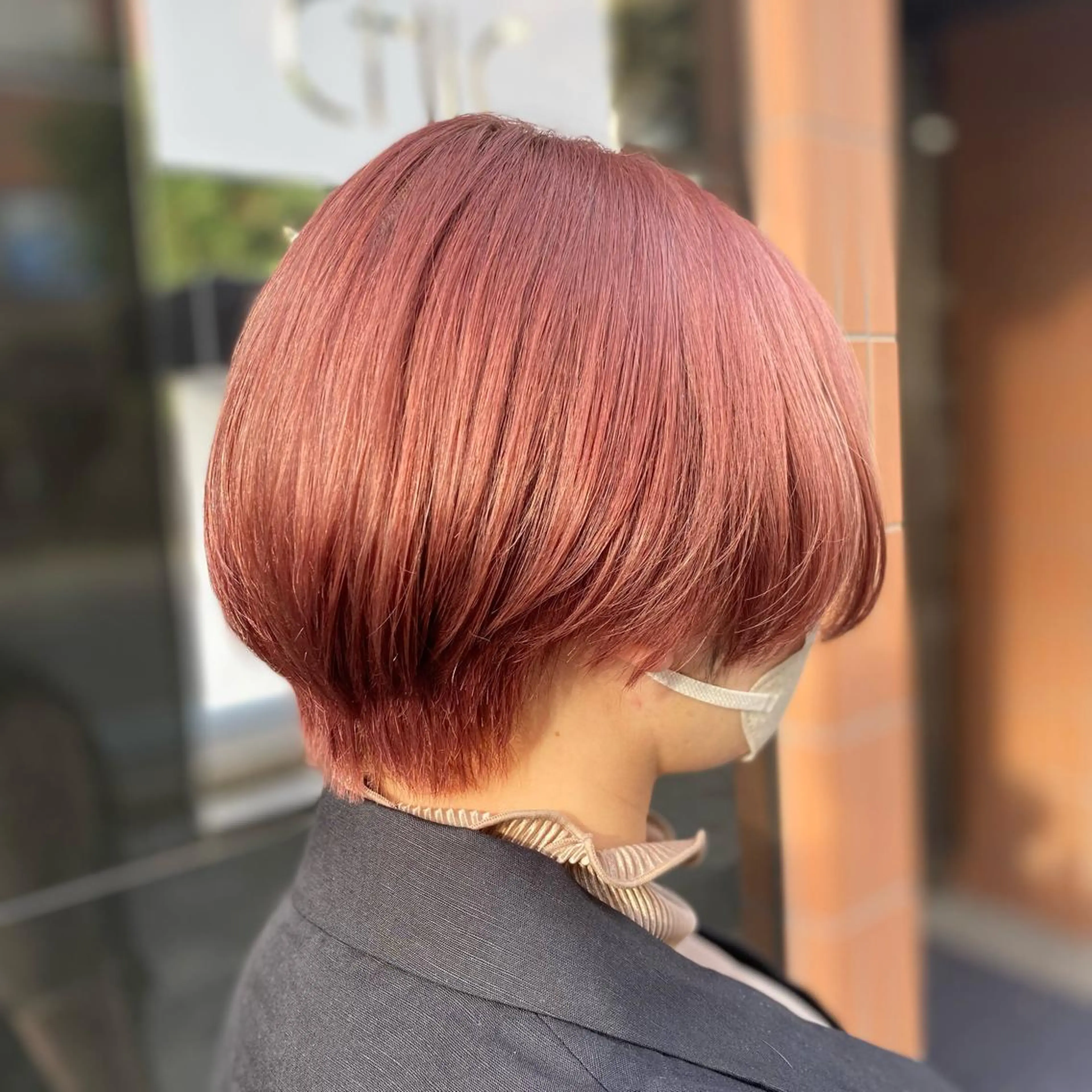 ショート カット ヘアカラー トリートメント YASU🍎CUT 赤系カラー/ヘアケアのヘアスタイル