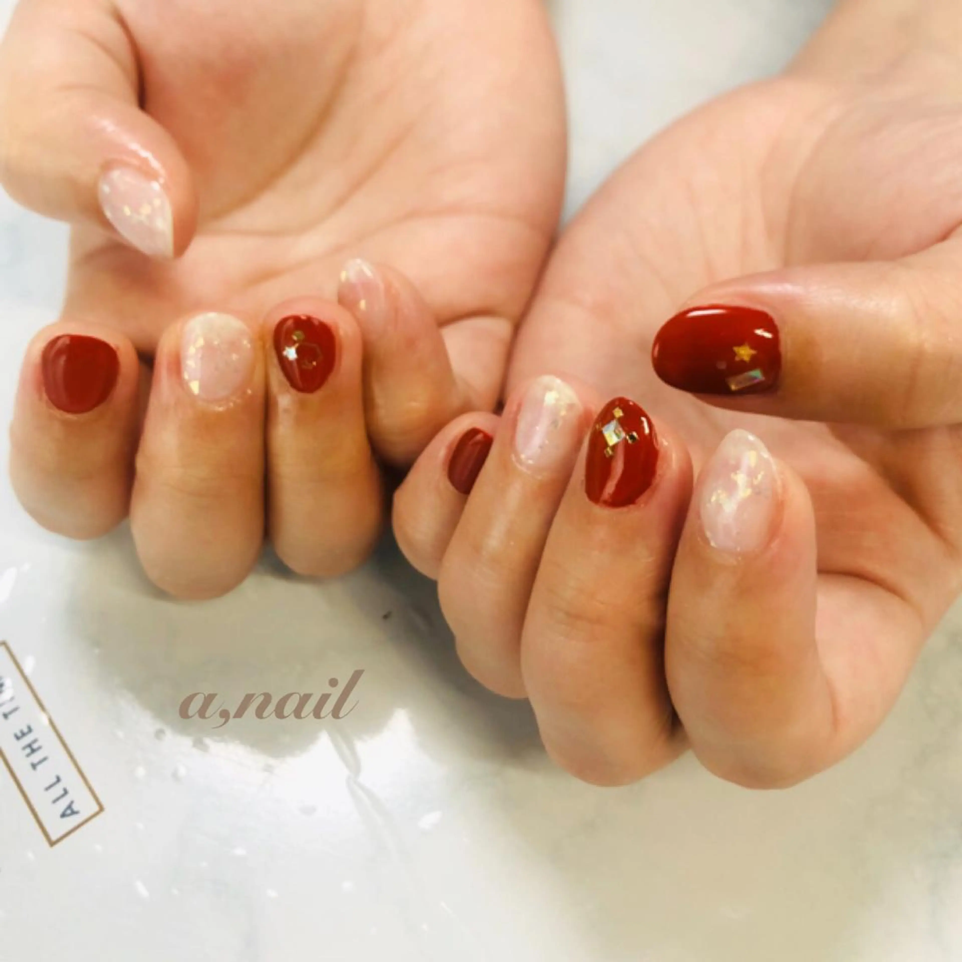 ネイル フットネイル ジェルネイル グラデーション 持ち込み オフィスネイル ハンドネイル ネイルサロン エーネイルのネイルデザイン