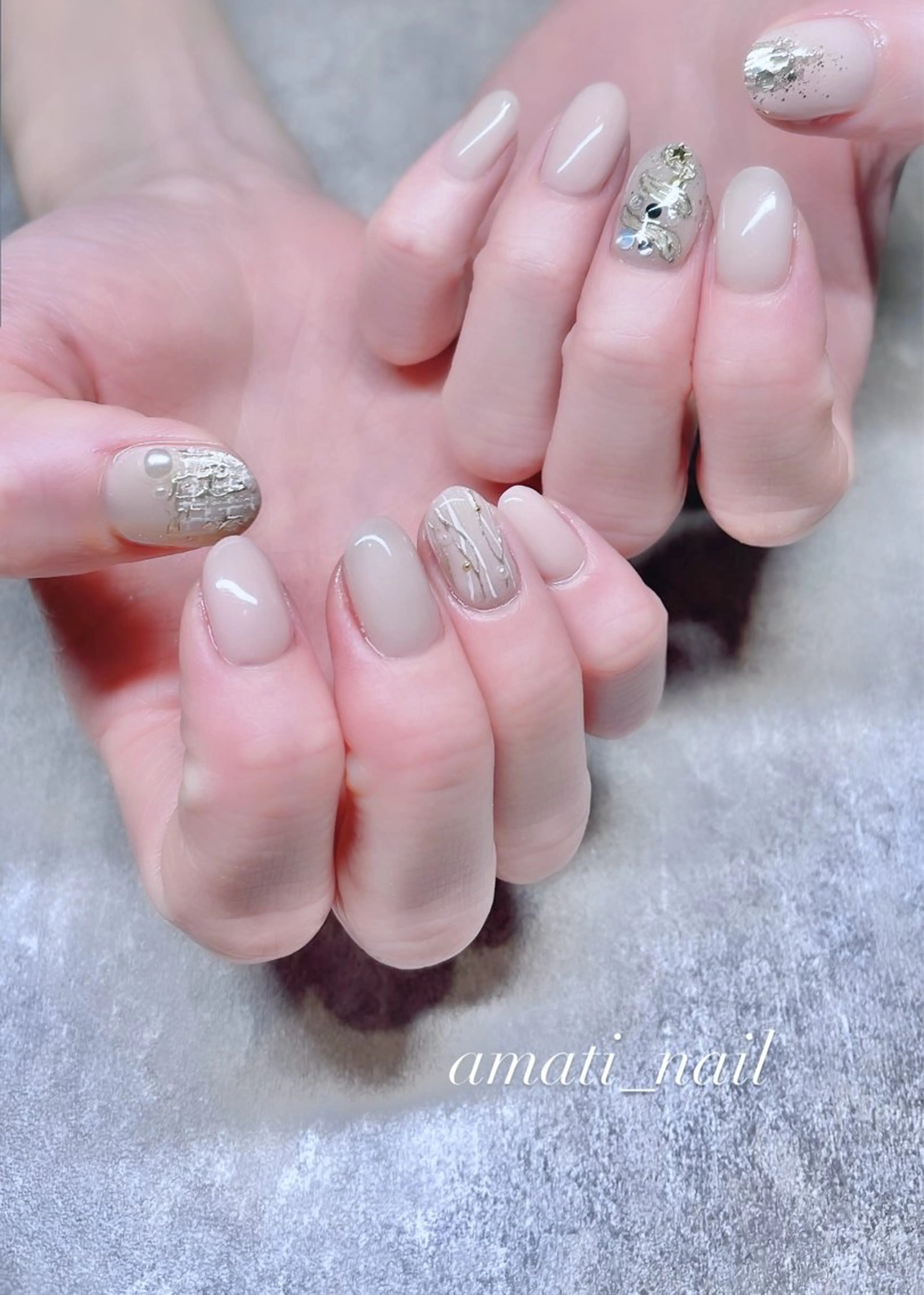 ネイル フットネイル ジェルネイル マグネットネイル ミラーネイル ニュアンスネイル ハンドネイル amati_nail TAKAKOのネイルデザイン