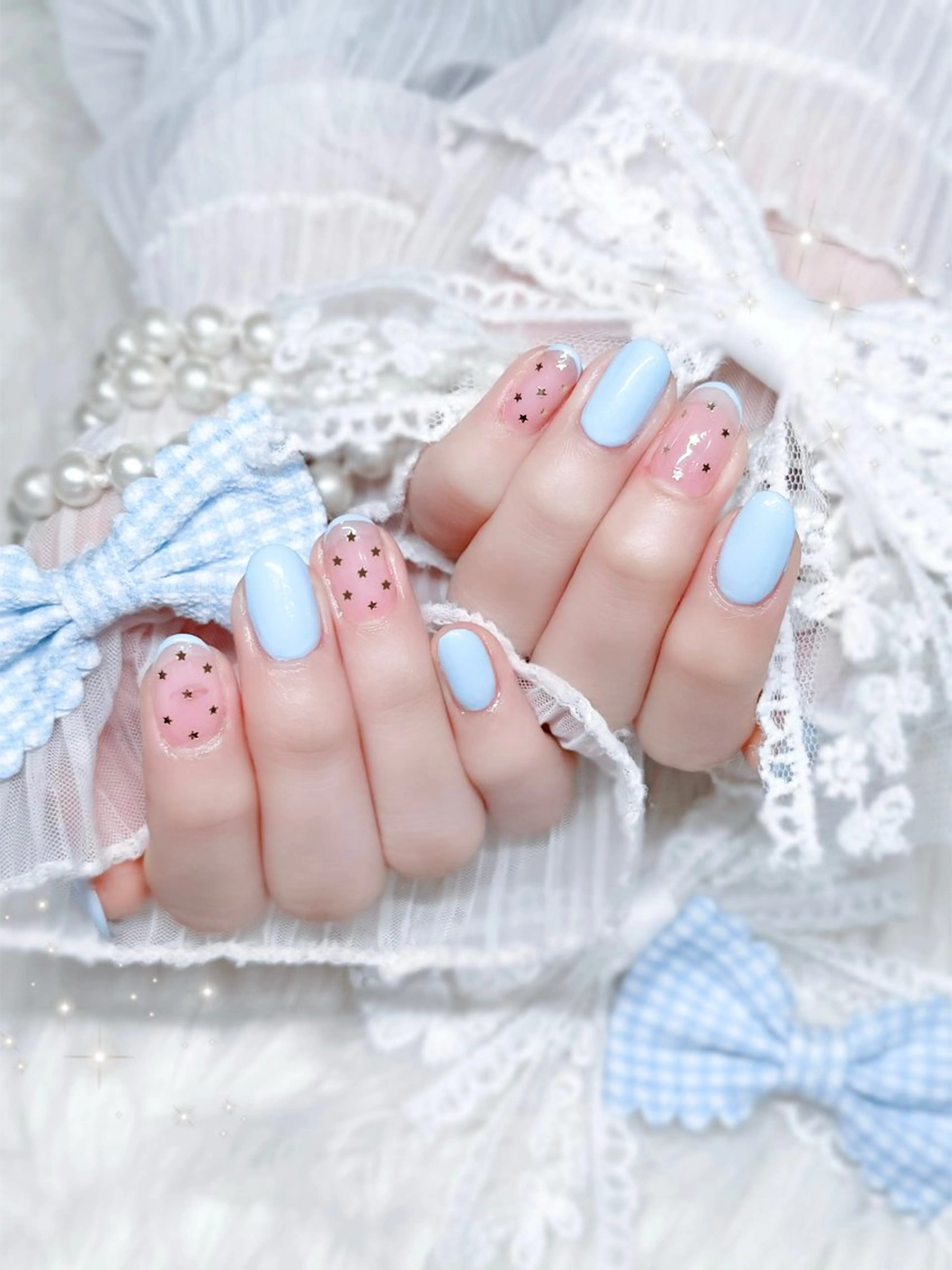 ネイル ハンドネイル ✩.*🎀 aoi🎀のネイルデザイン