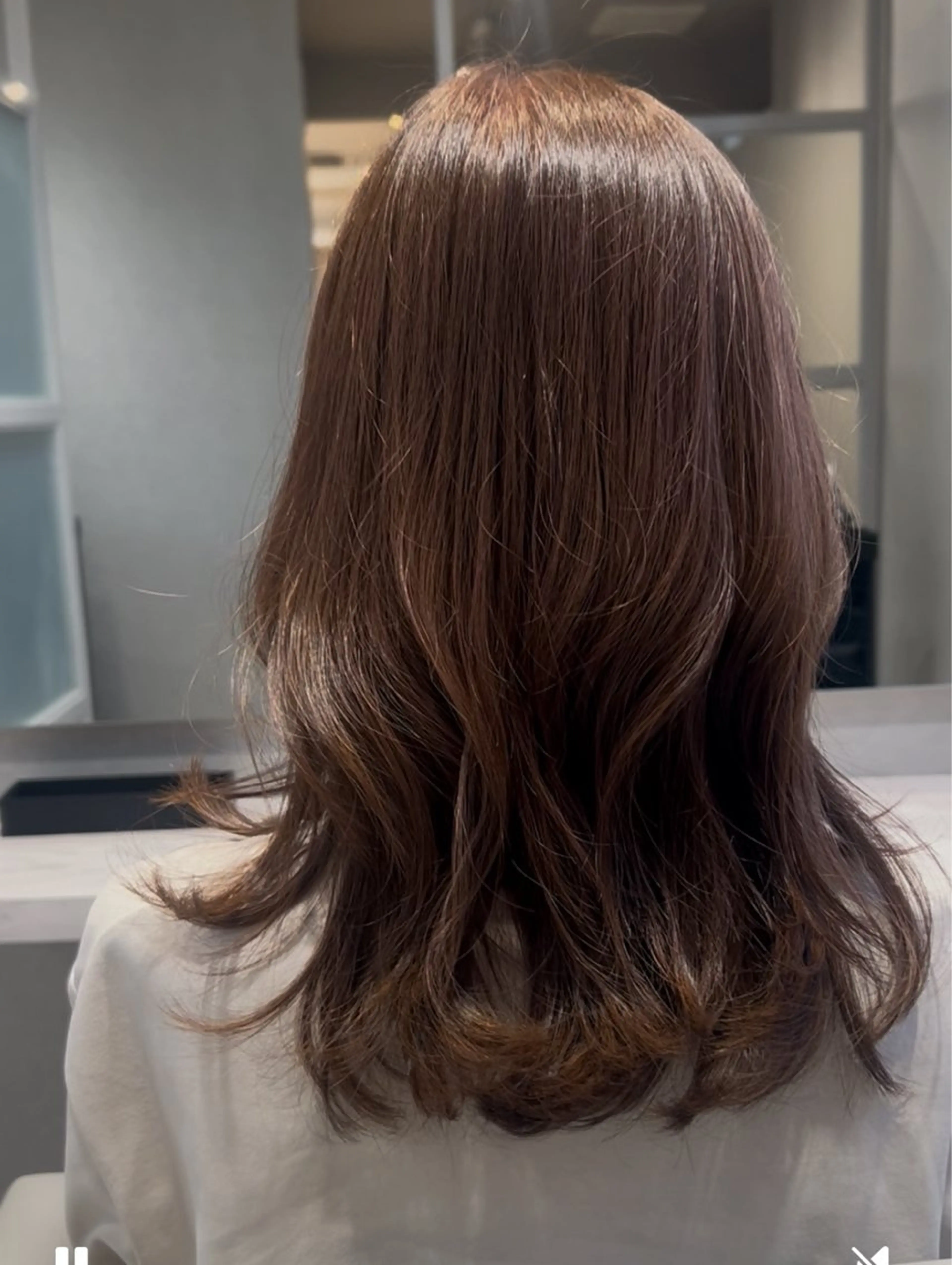 セミロング カラー ヘアアレンジ 髪質改善✨似合わせ カット✂️加藤真紀のヘアスタイル